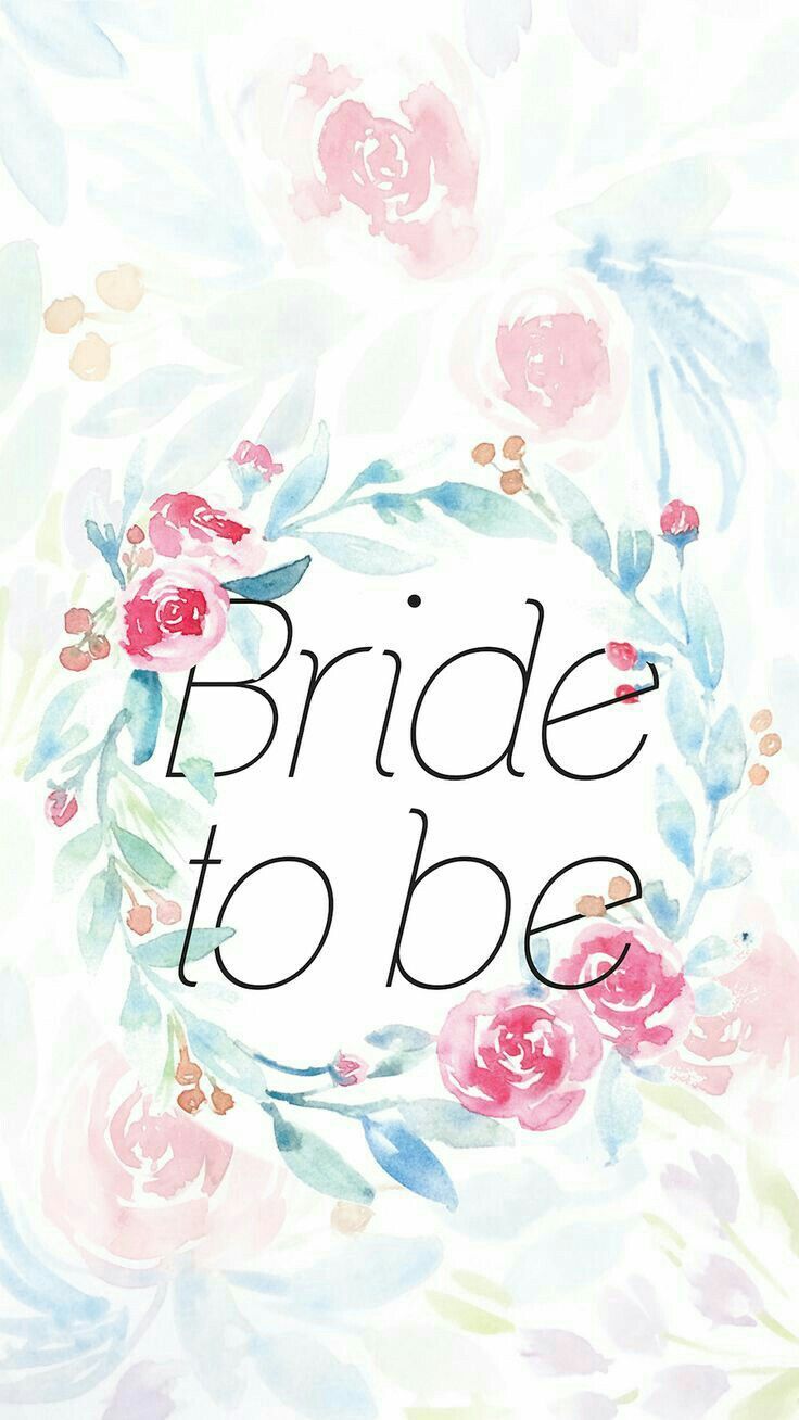 736x1308 Bride to Be Watercolor Wedding Invitation. Bridal shower phone wallpaper, Bride to be phone background