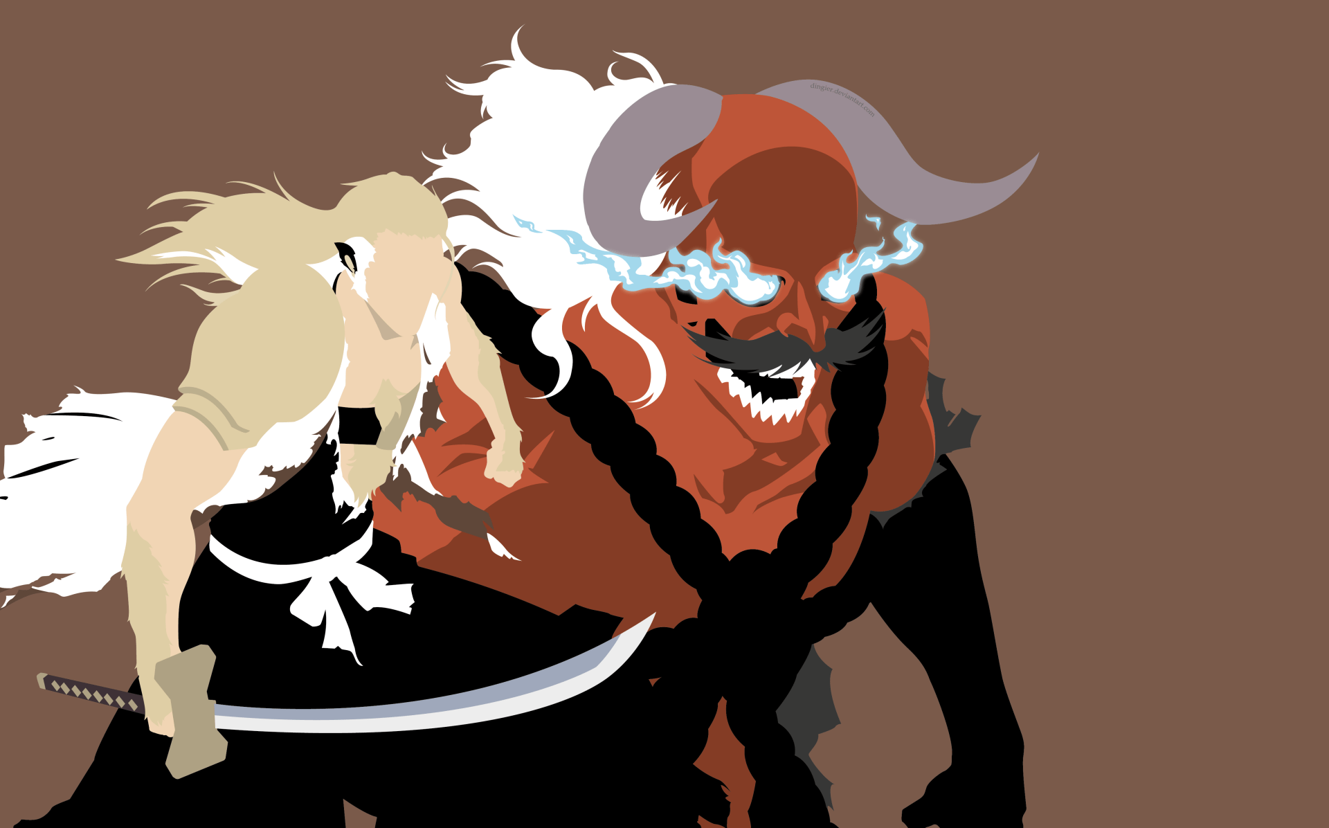1920x1196 Sajin Komamura Fierce Form. Bleach 4K Ultra HD Wallpaper