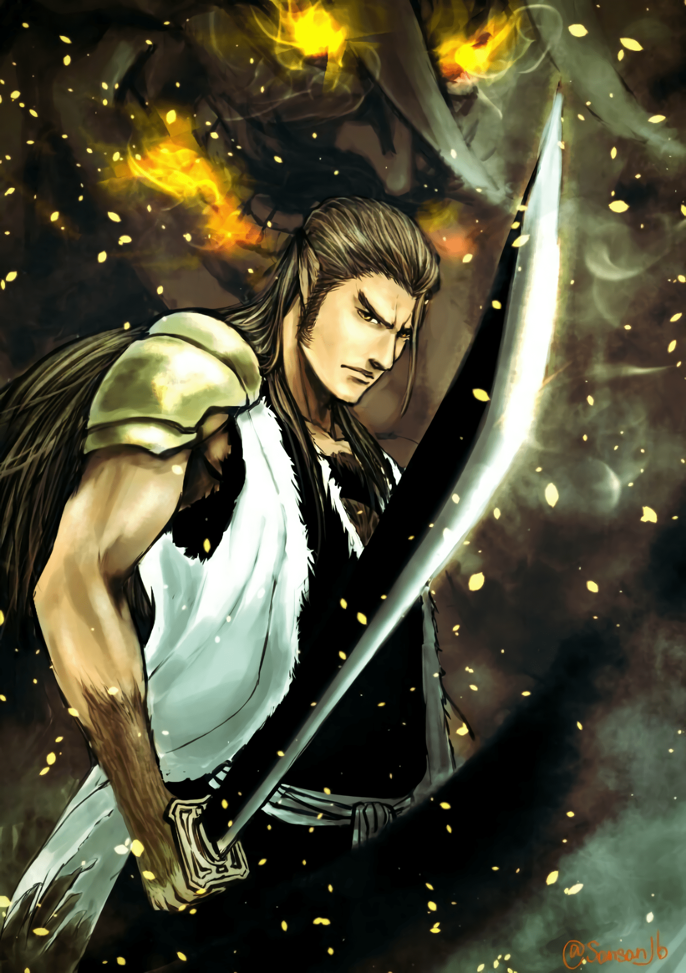 1408x1998 Komamura Sajin by Pixiv Id 16523866 Anime Image Board