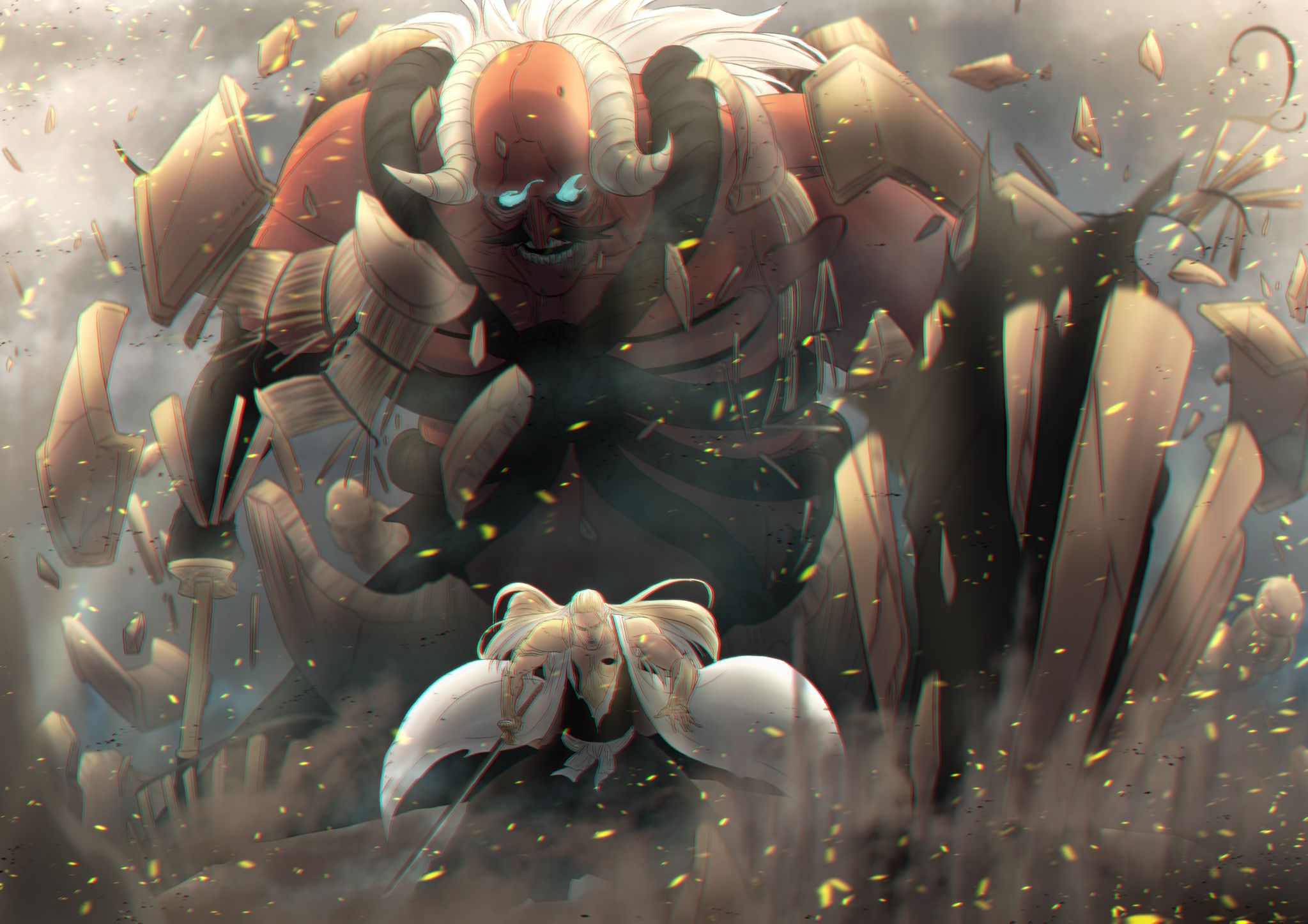 2047x1447 Komamura Sajin by mitarashi0000 Anime Image Board