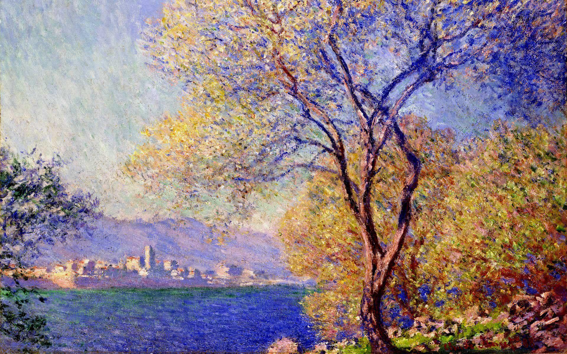 Hình nền 1920x1200 Claude Monet Antibes Nhìn từ Vườn Salis - 1920 x