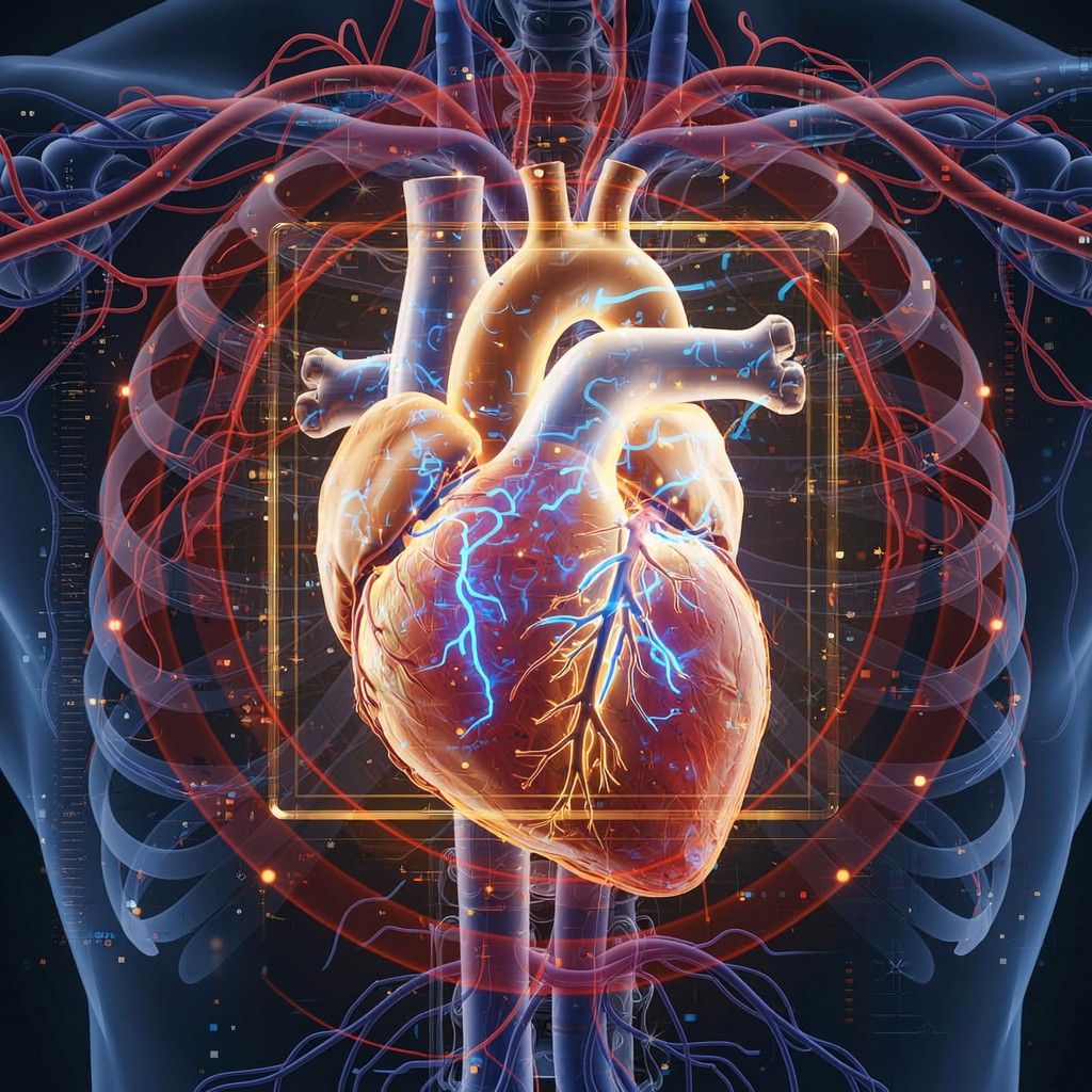 1024x1024 Free Digital Heart Pulses Image, Digital, Medical