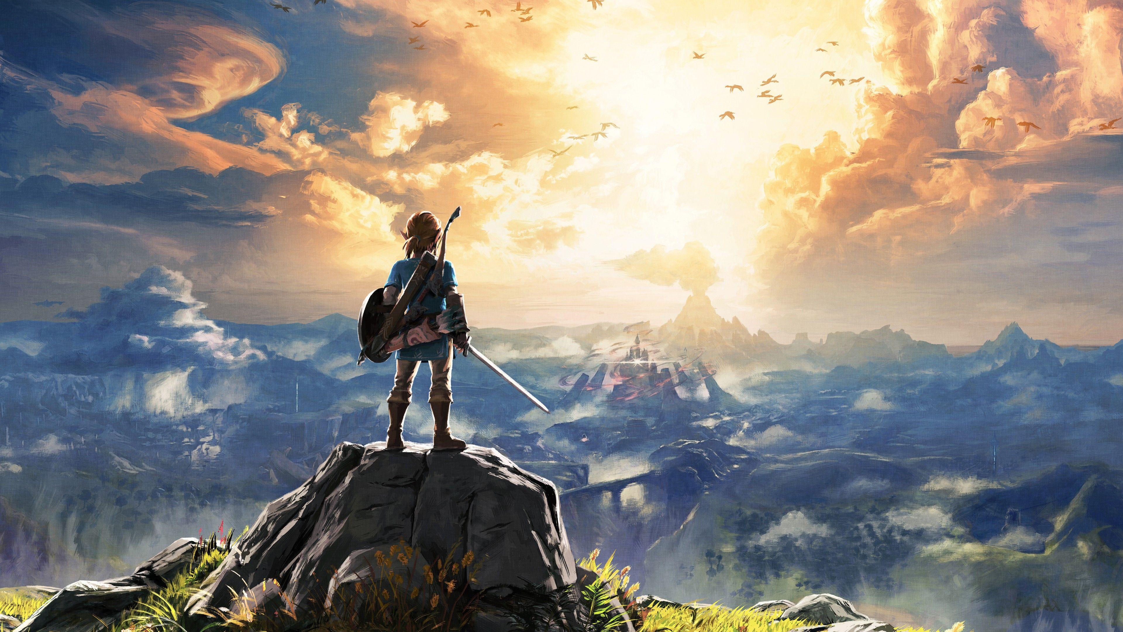 Hình nền 3840x2160 The Legend of Zelda: Breath of the Wild, Nintendo Switch