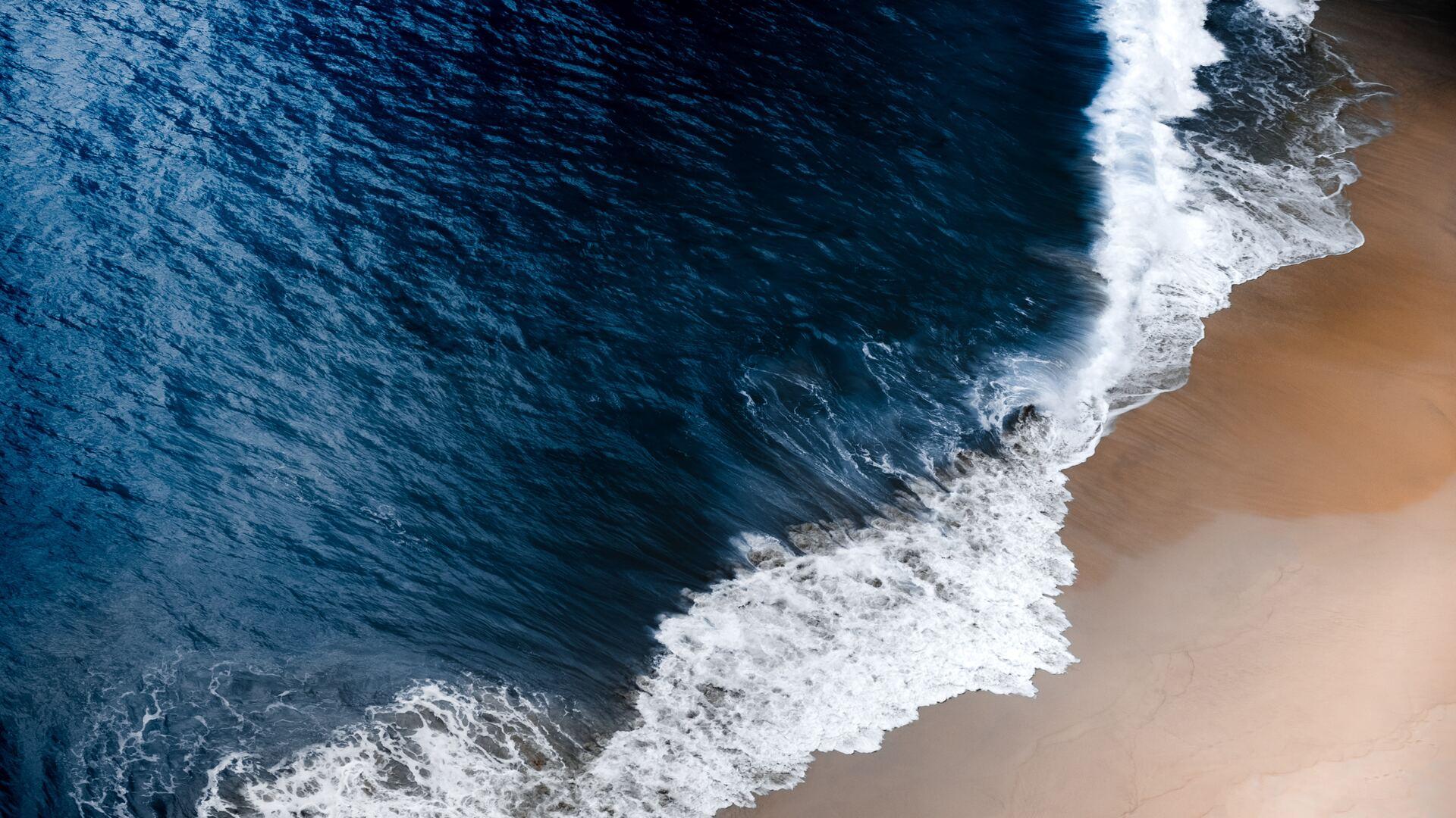 1920x1080 Blue Ocean Waves 5k Laptop Full HD 1080P HD 4k Wallpaper, Image, Background, Photo and Picture