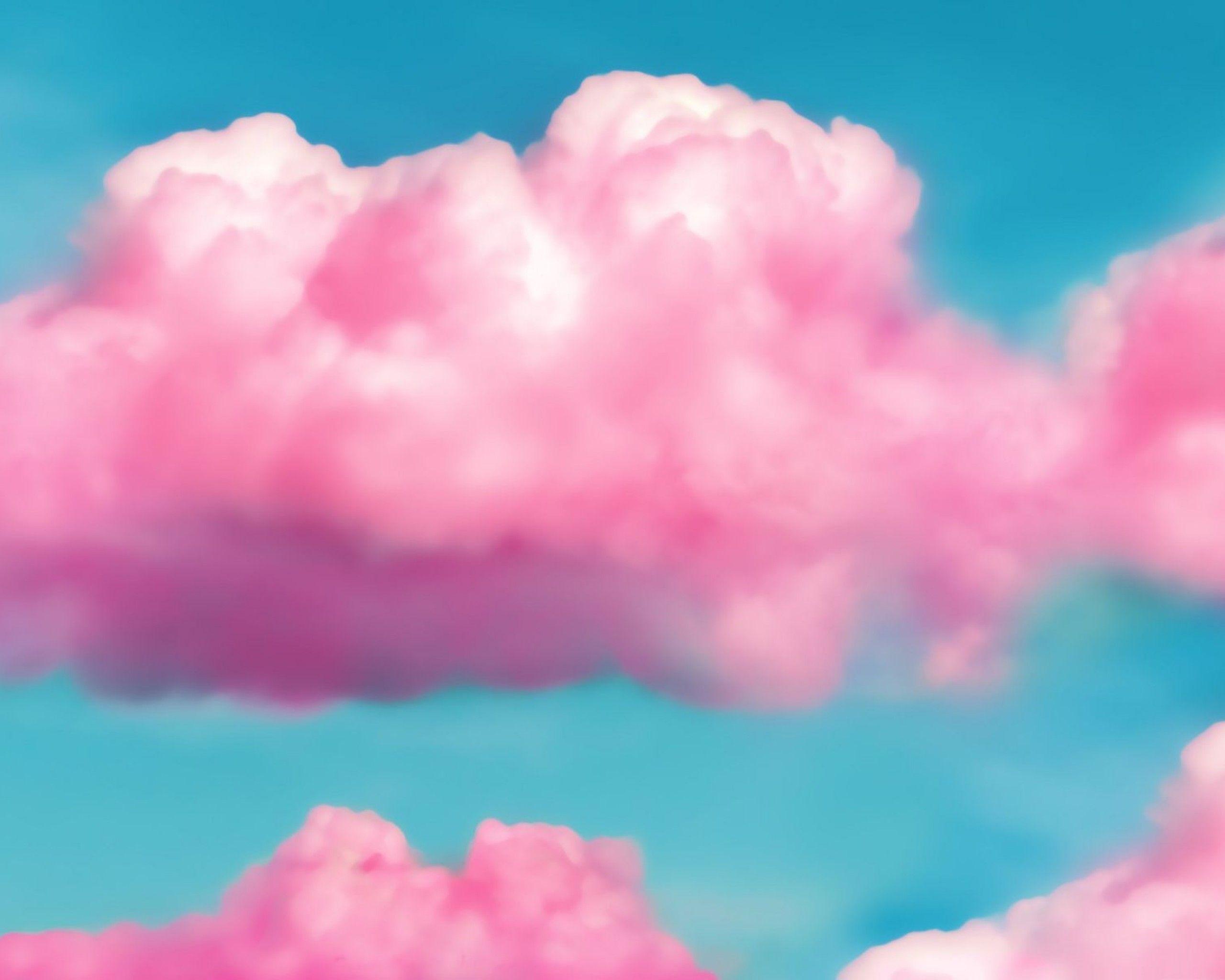 2560x2048 Hình Nền Bầu Trời Màu Hồng Và Xanh Cho iPhone.  Mây hồng, Mây kẹo bông, Mây nghệ thuật