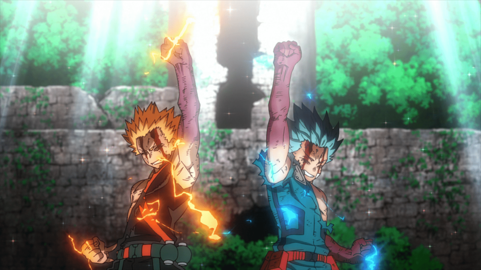 1920x1080 Izuku Midoriya & Katsuki Bakugo vs. Nine: Rematch. My Hero Academia
