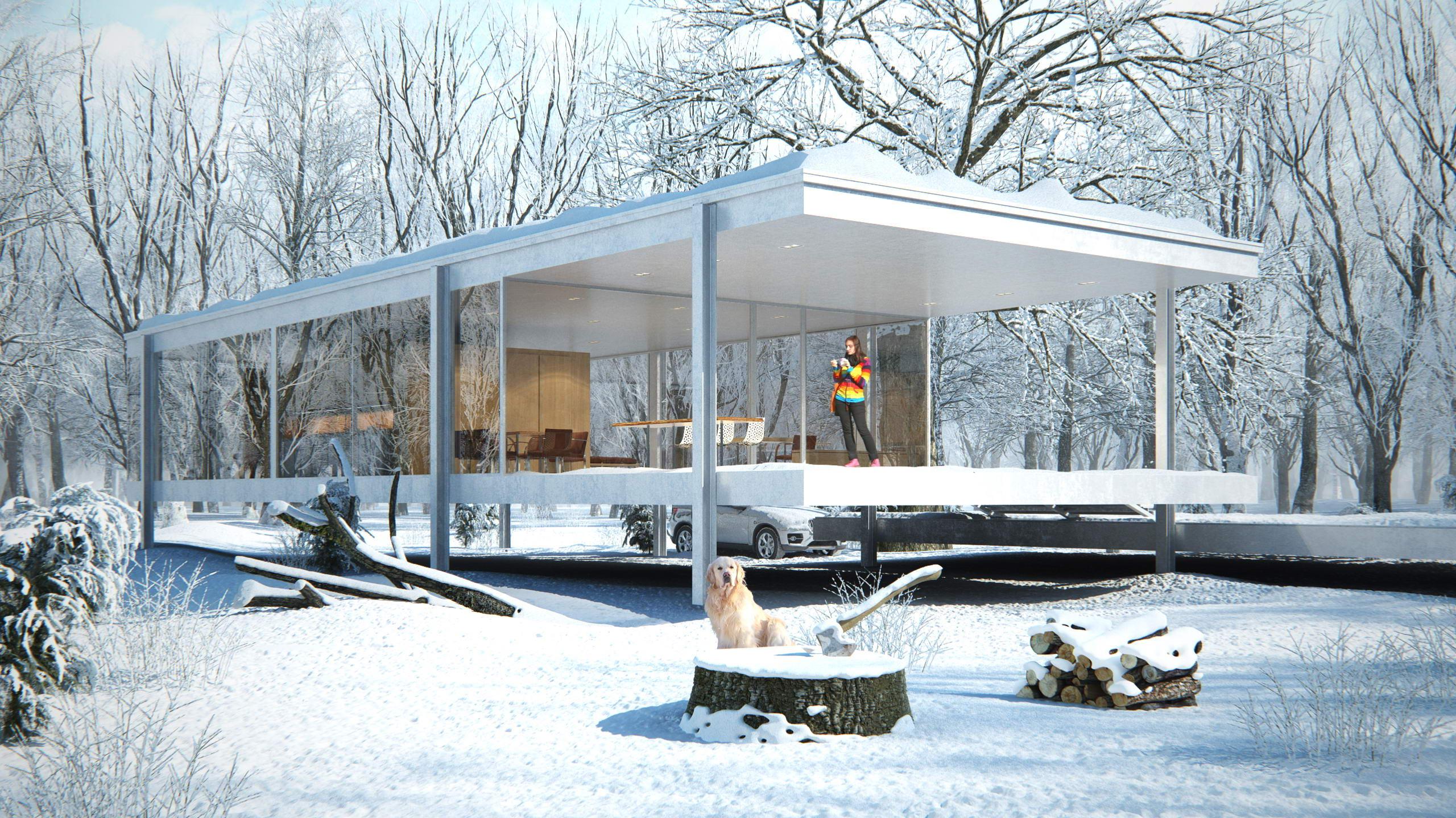 2560x1440 TIL Mies Van Der Rohe Was Born In 1886! Photo: The Farnsworth House, Illinois (1945 1951)