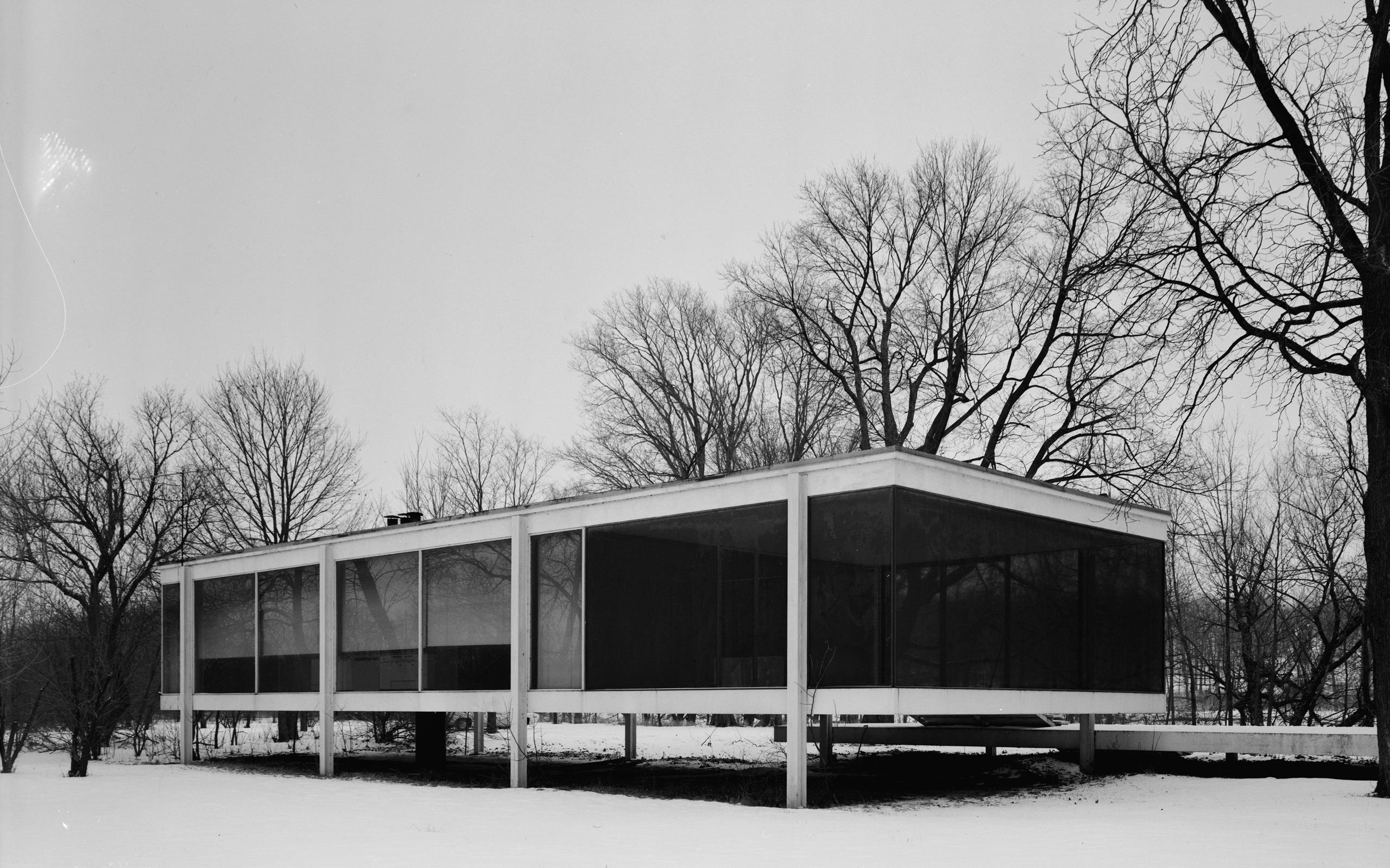 2560x1600 architecture, Houses, Farmhouse, Farnsworth, House, Mies, Van, Der, Rohe Wallpaper HD / Desktop and Mobile Background
