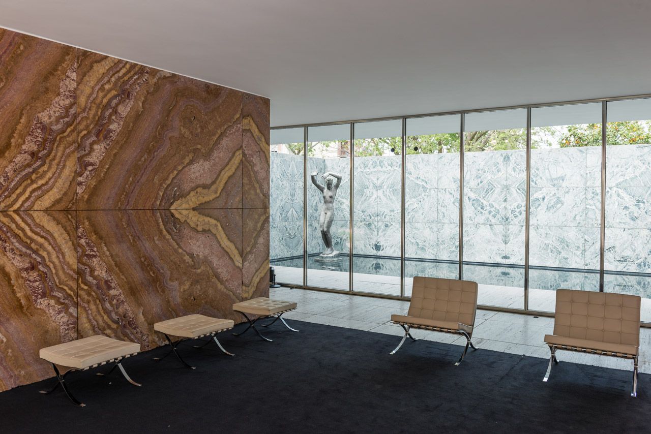 1280x854 Authentic Natural Stone. The lightness of marble in Mies van der Rohe