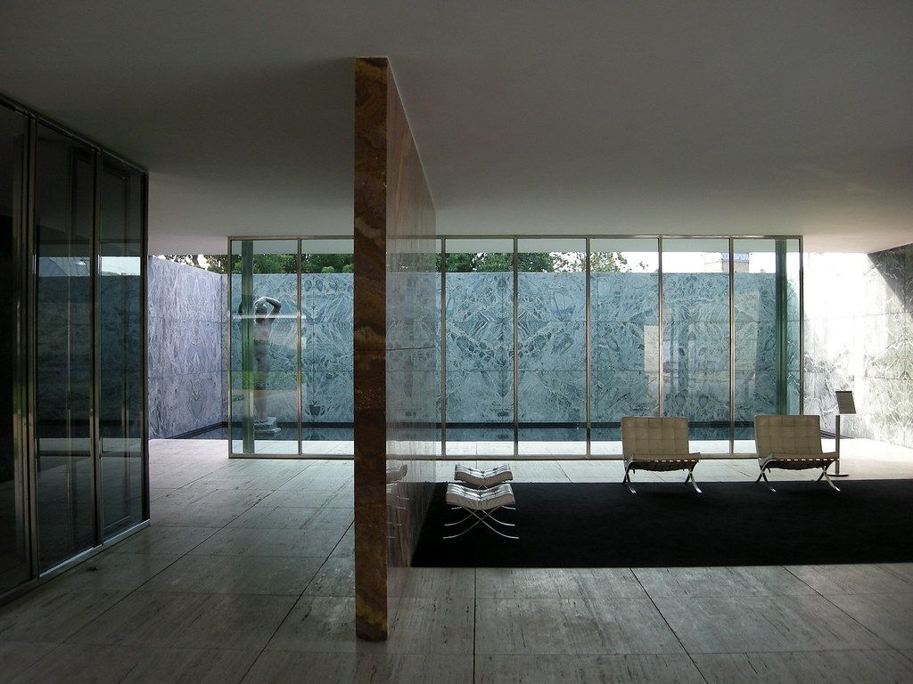 1024x768 Mies van der Rohe Pavilion. The German Pavilion for the 192