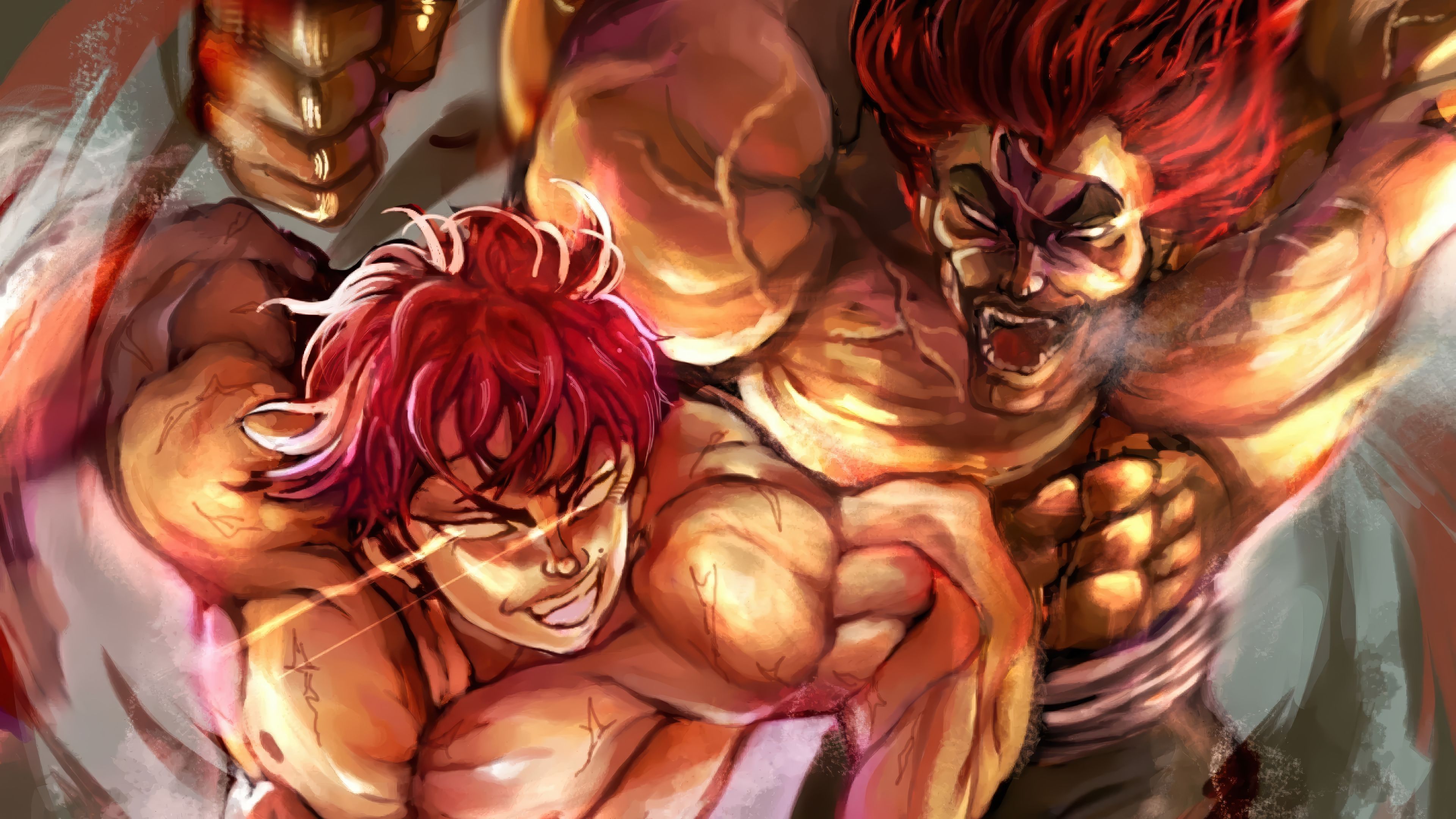 3840x2160 Baki Hanma vs. Yujiro Hanma Wallpaper 4K HD PC