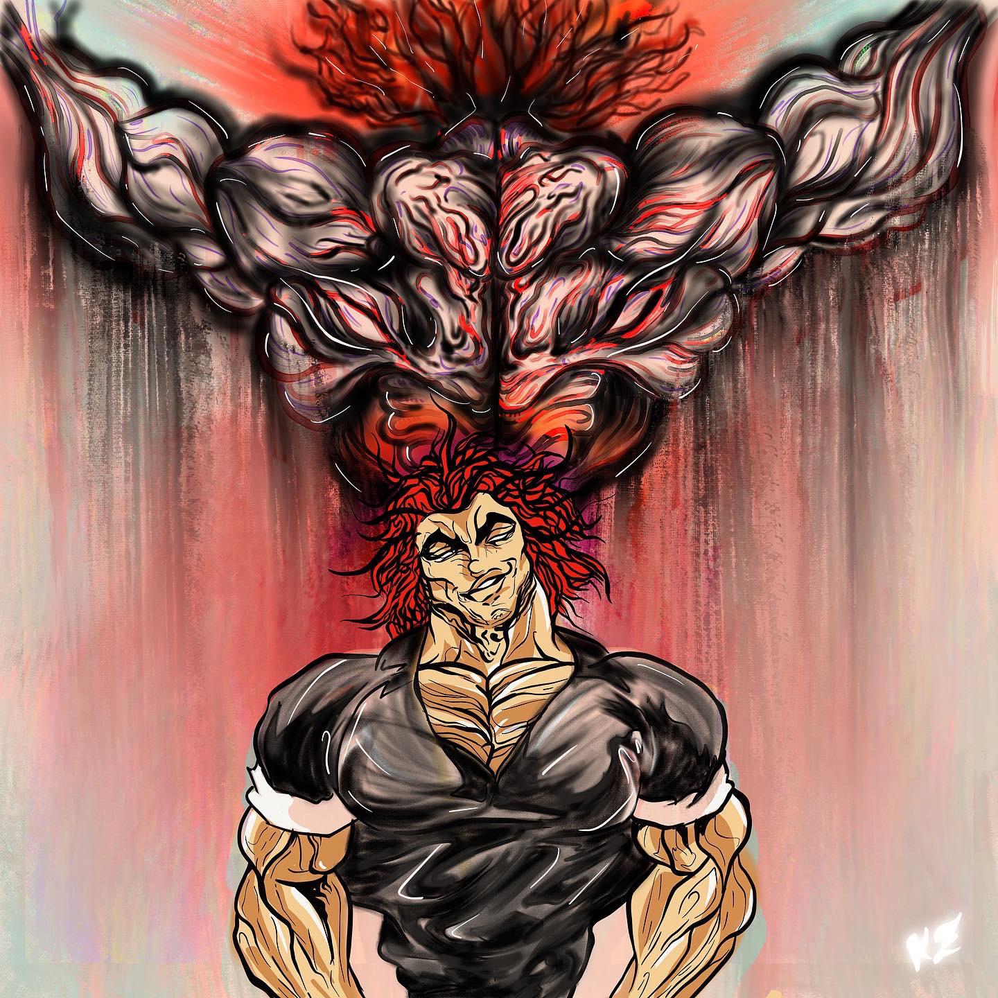 1440x1440 YUJIRO HANMA FANART