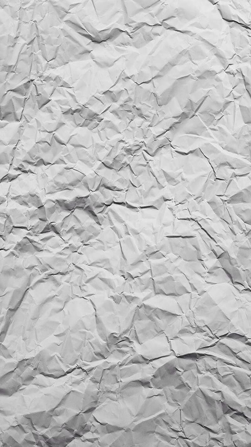 800x1422 Paper, crumpled, simplistic, texture, white, HD phone wallpaper