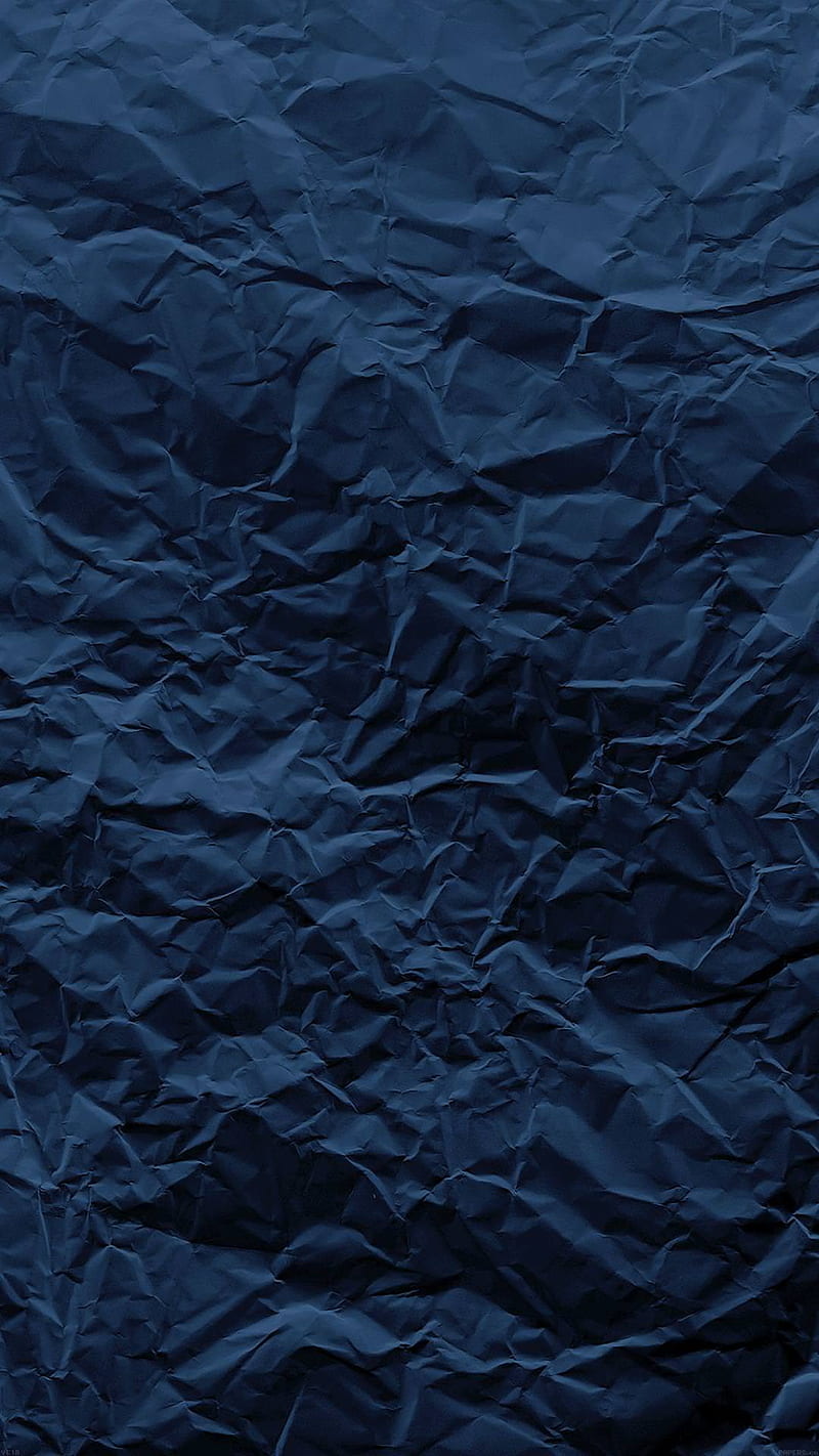 800x1422 Paper, blue, crumpled, dark, HD phone wallpaper