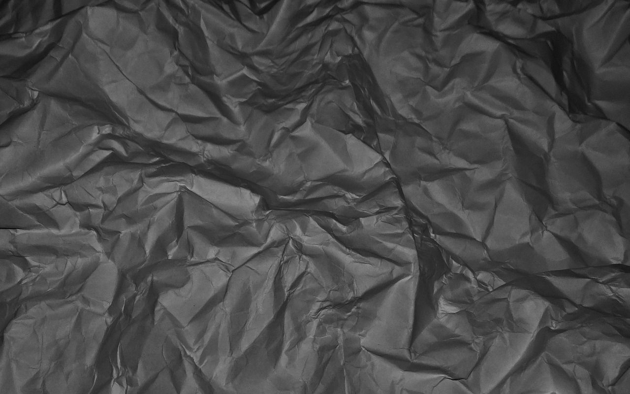 1280x800 Download free photo of Crumpled paper, texture, folds, drapery, background