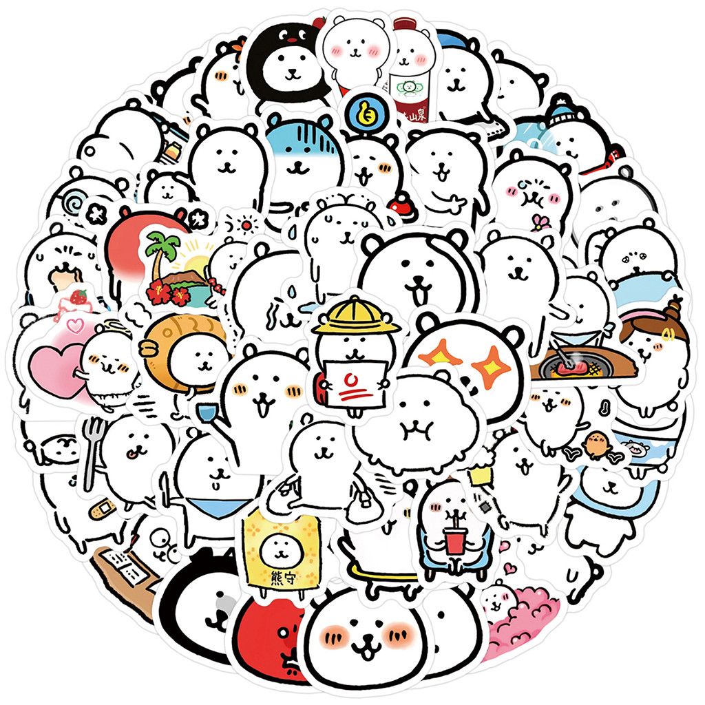 1024x1024 Y&P. Hình Dán Chống Nước Joke Bear Phim Hoạt Hình Mũ Bảo Hiểm Máy Tính Xách Tay Hành Lý Dán Thiết Lập, 105cái. Shopee Việt Nam
