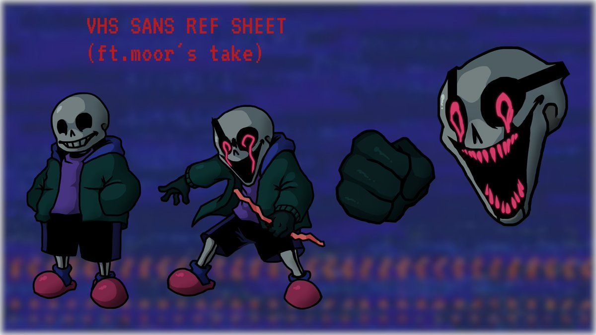 1200x675 iamaboss0 HERE IS A NEW REF SHEET I'VE MADE FOR VHS SANS (idk if the colors and the design are canon, but I've tried my best) Hope you like it! #vhs #vhssans #