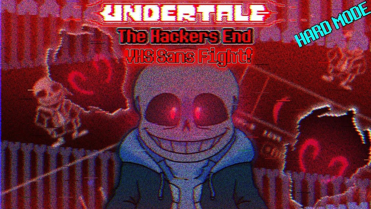 1280x720 [Undertale:The Hackers End Full phase1 VHS Sans fight Animation!
