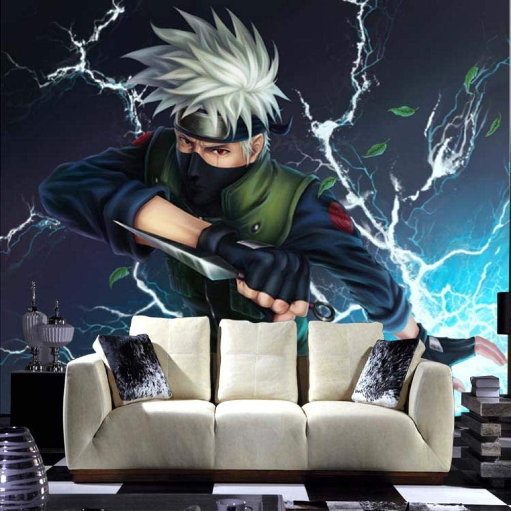 1000x1000 Dzrmb Naruto Kakashi Photo Wallpaper Cartoon anime Wallpaper Custom Wall Mural Boys Bedroom Kids Room decor Classic Home Decoration Amazon.co.uk: Kitchen & Home