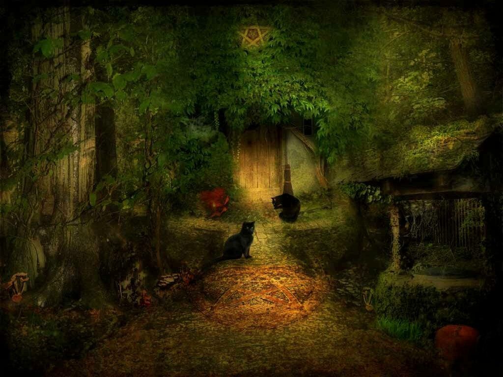 1024x768 Witch House Wallpaper