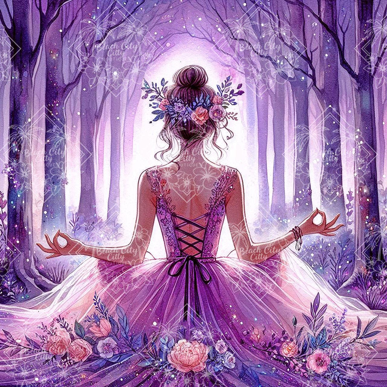1280x1280 Enchanted Forest Meditation