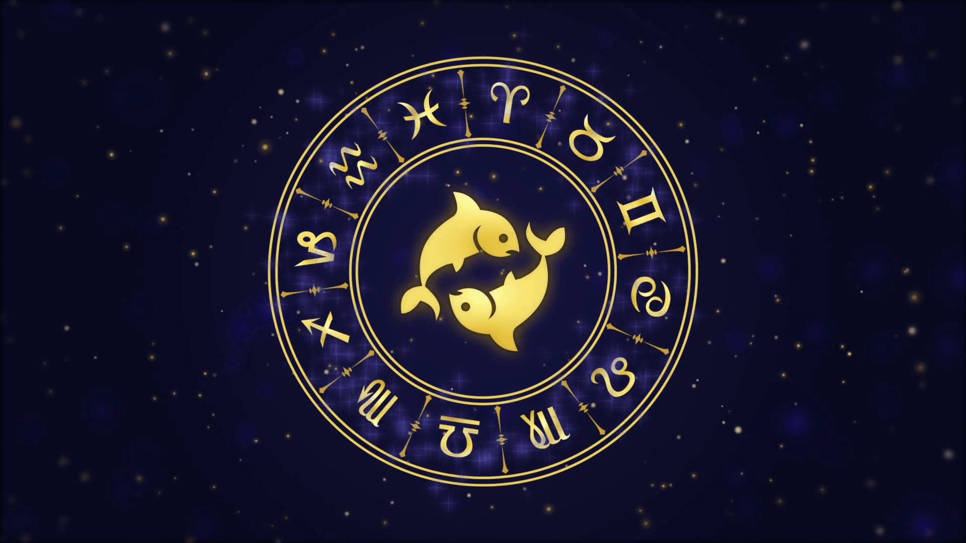 1920x1080 Pisces Zodiac Sign Wheel Wallpaper