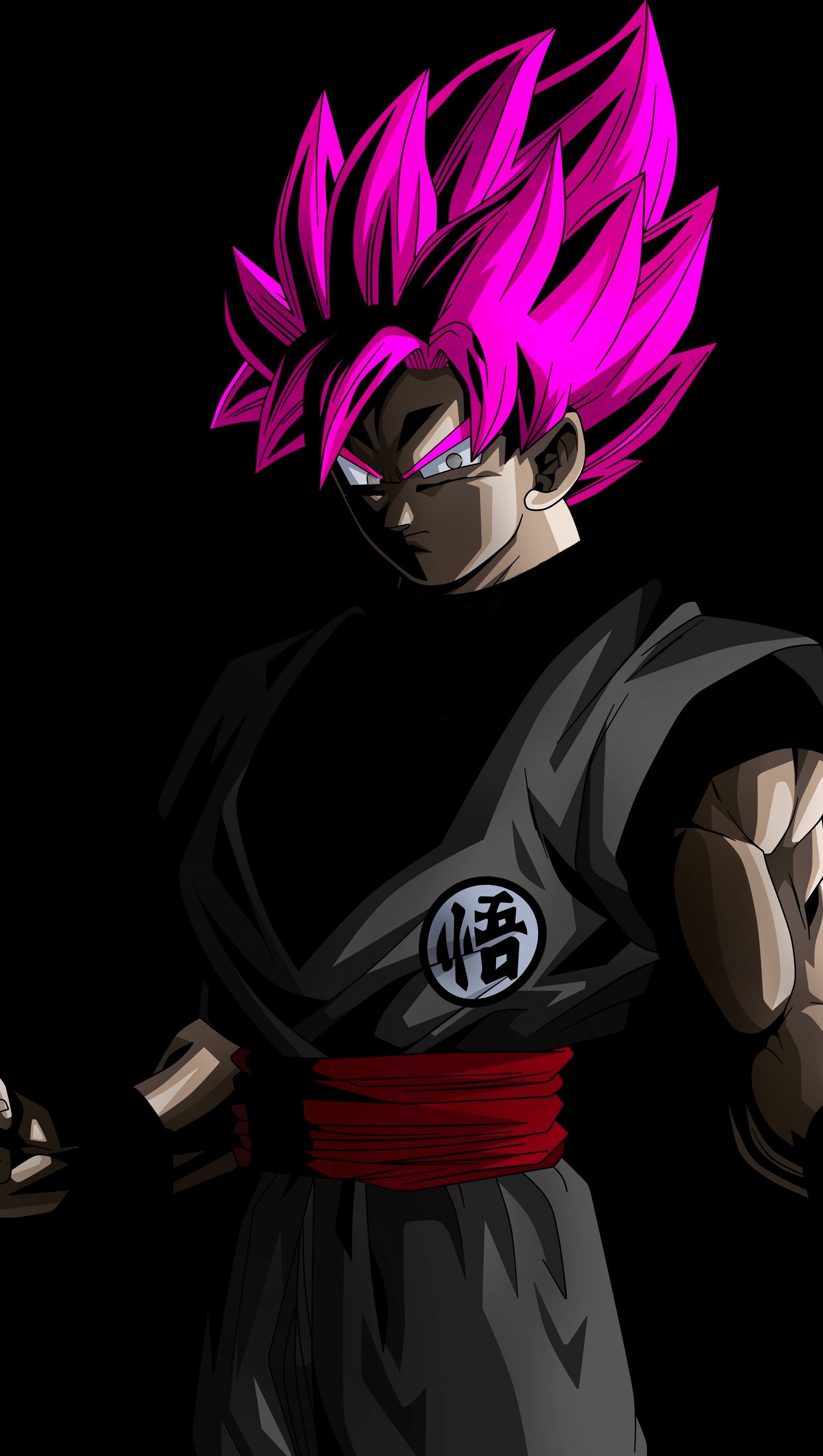 2440x4320 Goku Black Oled Anime Wallpaper 4K for iPhone and Mobile Phone