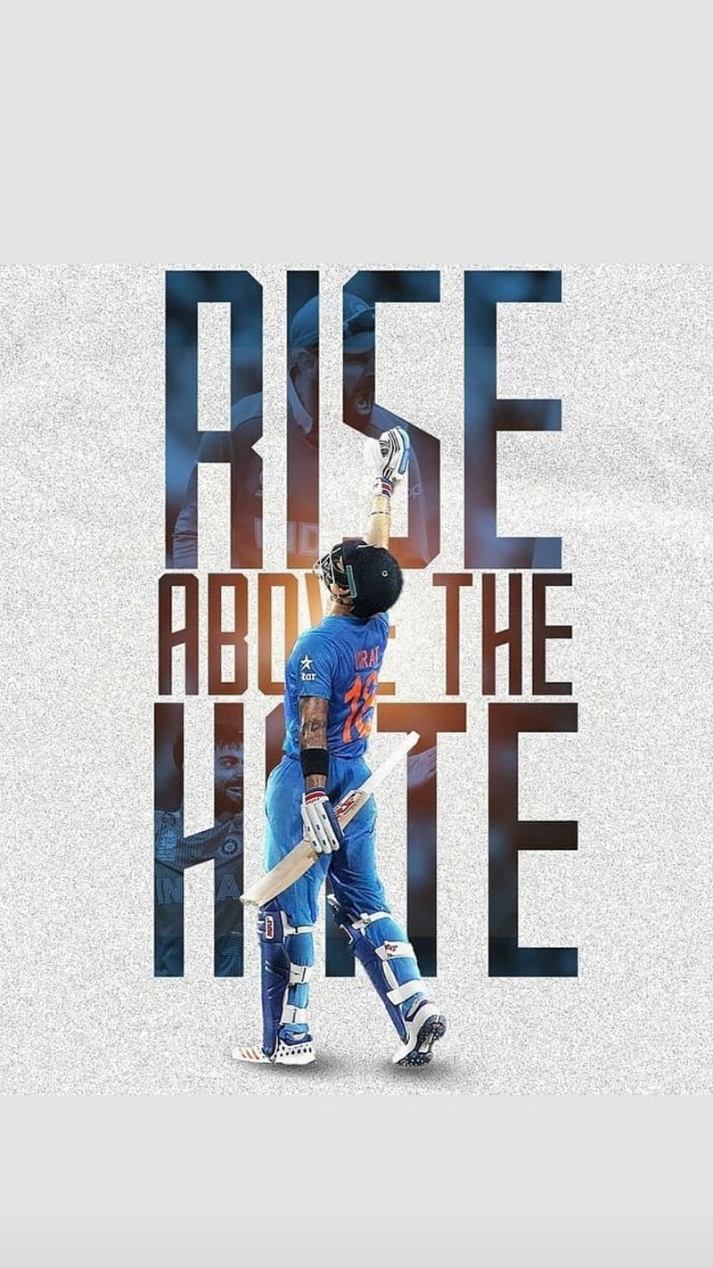 800x1422 Virat Kohli, Rise Above The Hate, king kohli, indian cricketer, HD phone wallpaper