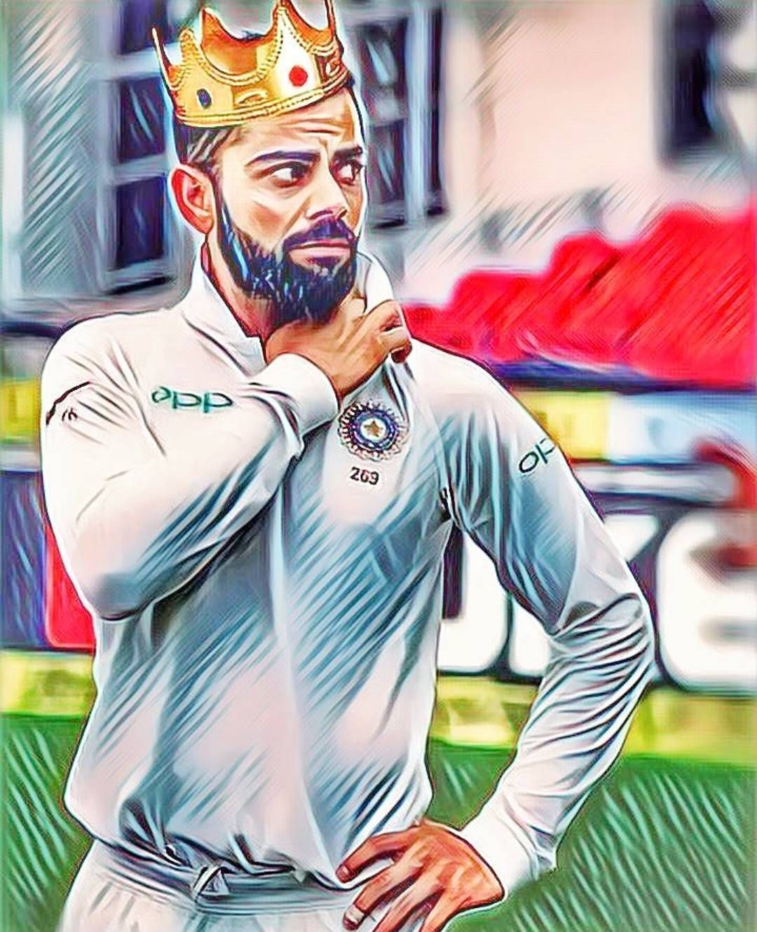 1080x1330 King Virat Kohli Wallpaper