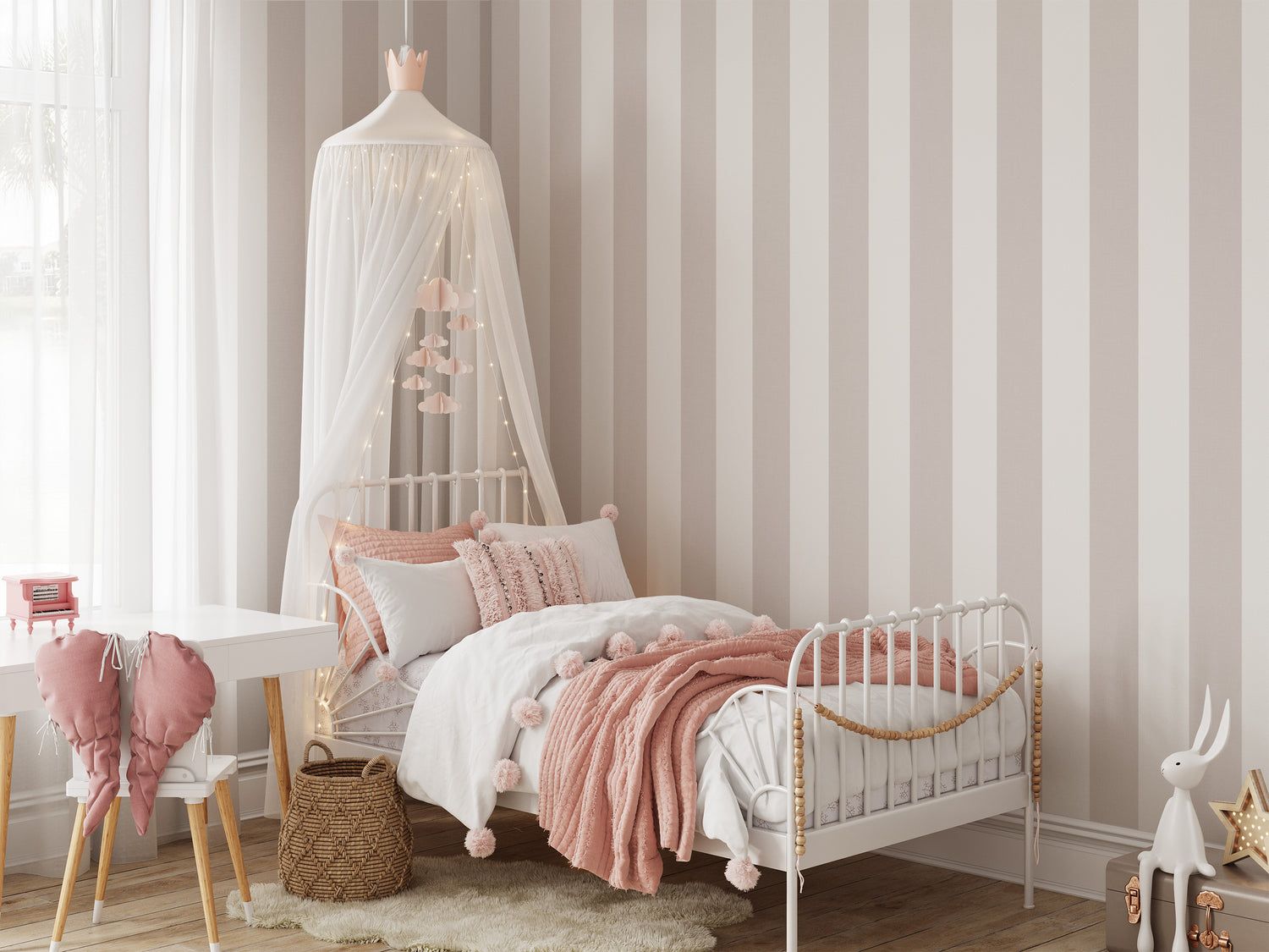 1500x1125 Gracie's Stripe Wallpaper Traditional / 2x8