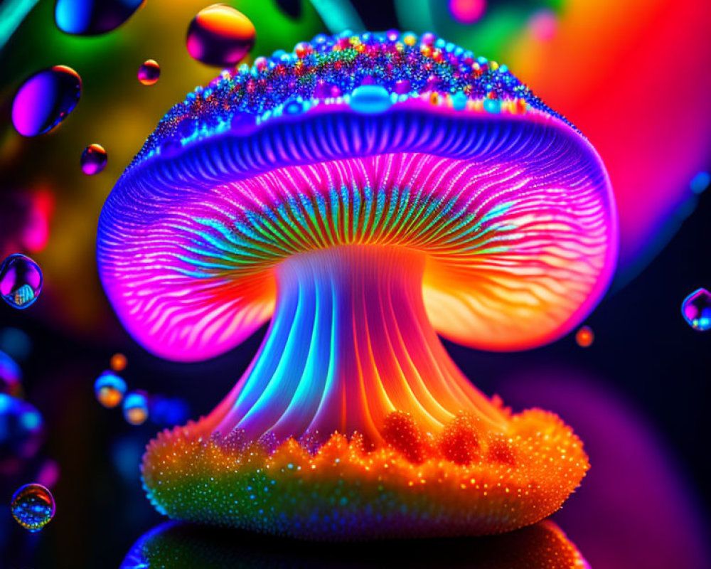 1000x800 image of little mushrooms frozen in glass cubes in water, highly detailed, sharp focus, elegant, intricate, very attractive, beau. Deep Dream Generator