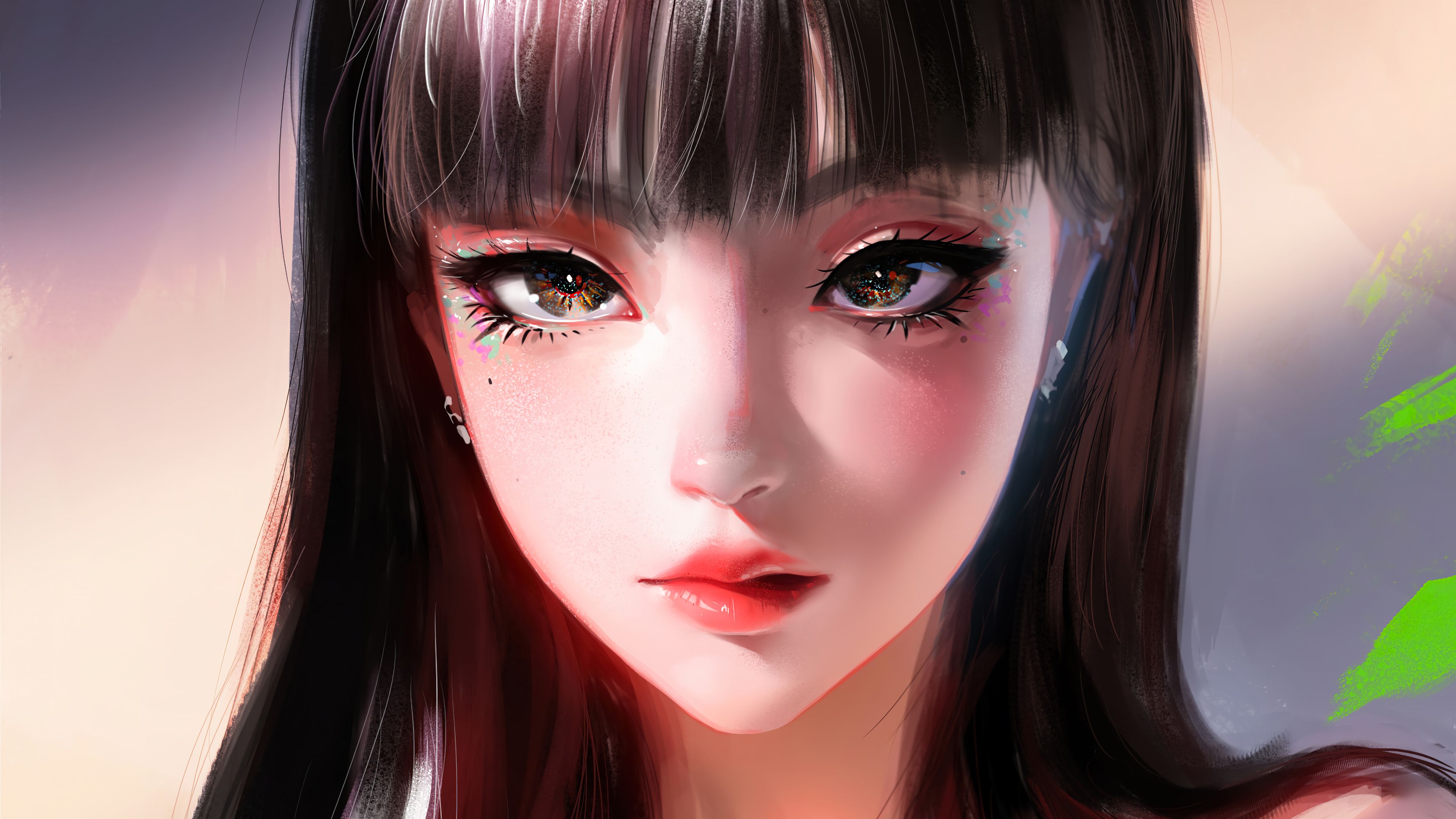 3840x2160 Beautiful Anime Girl Art Wallpaper 4K HD PC f