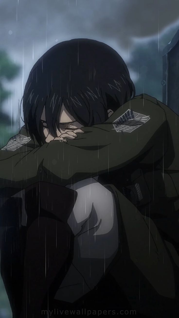 736x1308 MIKASA MOURNING LIVE WALLPAPER
