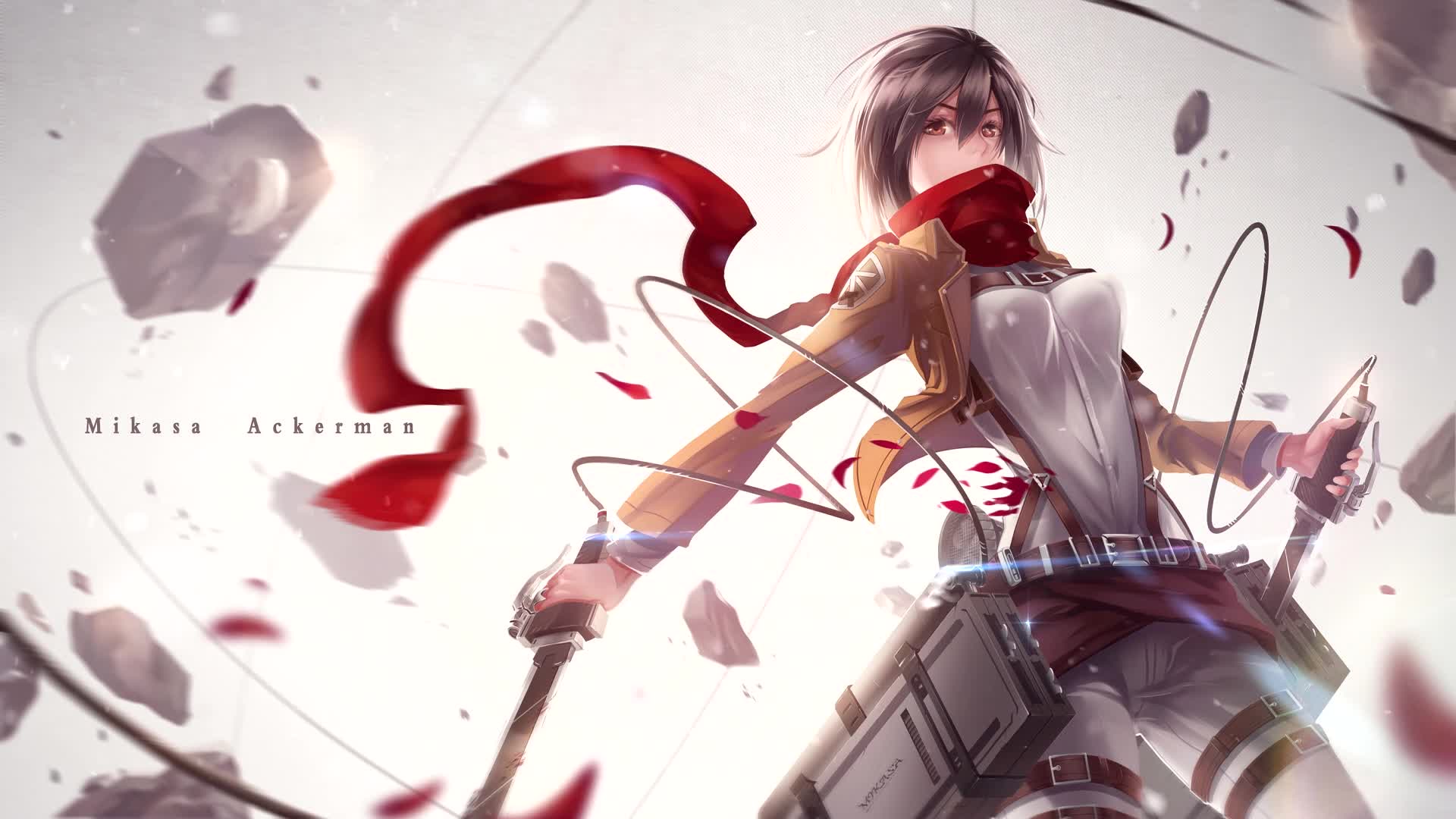 1920x1080 Sad Mikasa Ackerman Attack On Titan HD Live Wallpaper For PC Live Wallpaper