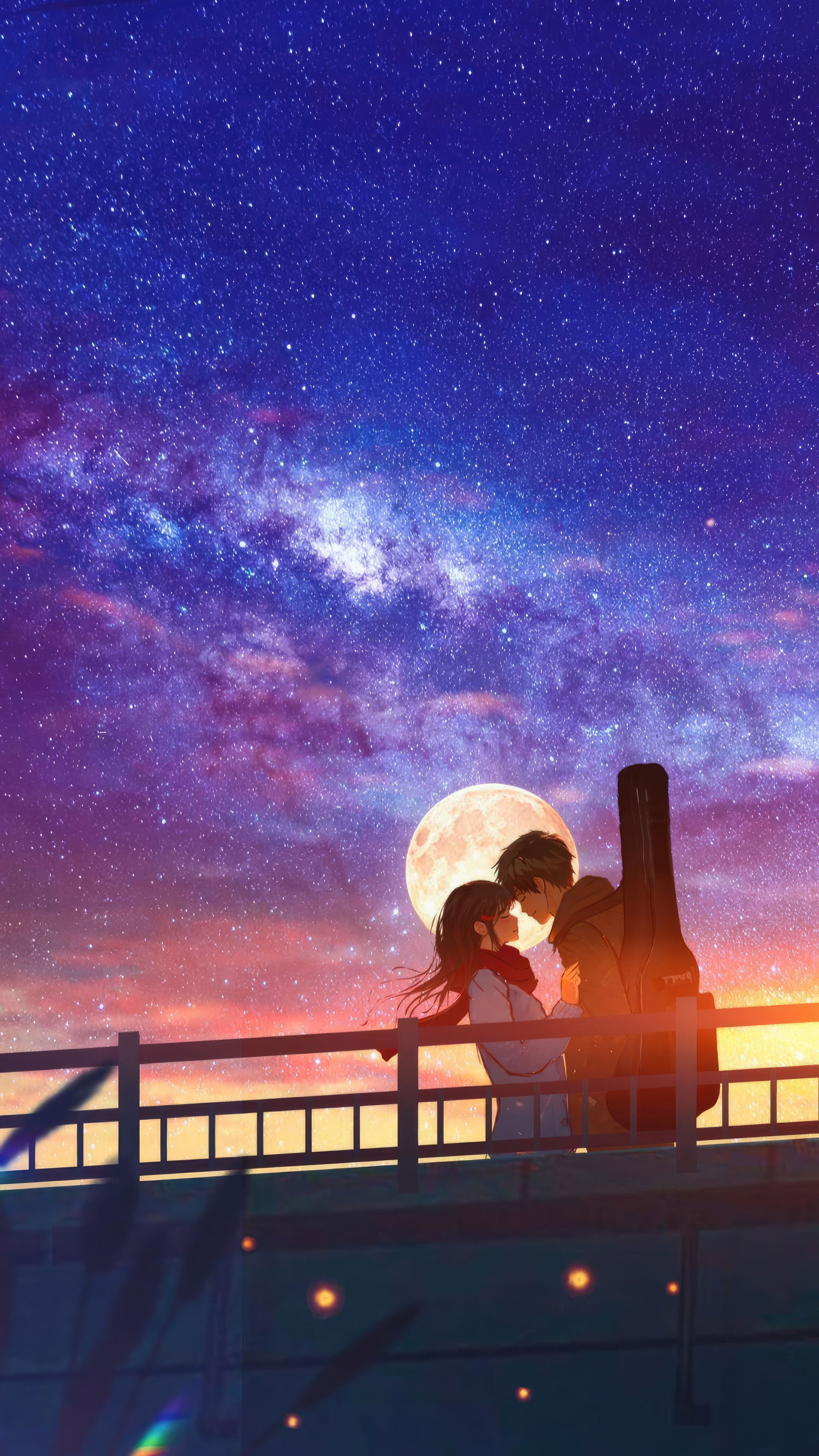 2160x3840 Anime Couple In Love Sony Xperia X, XZ, Z5 Premium , HD 4k Wallpaper , Image, Background, Photos and Picture
