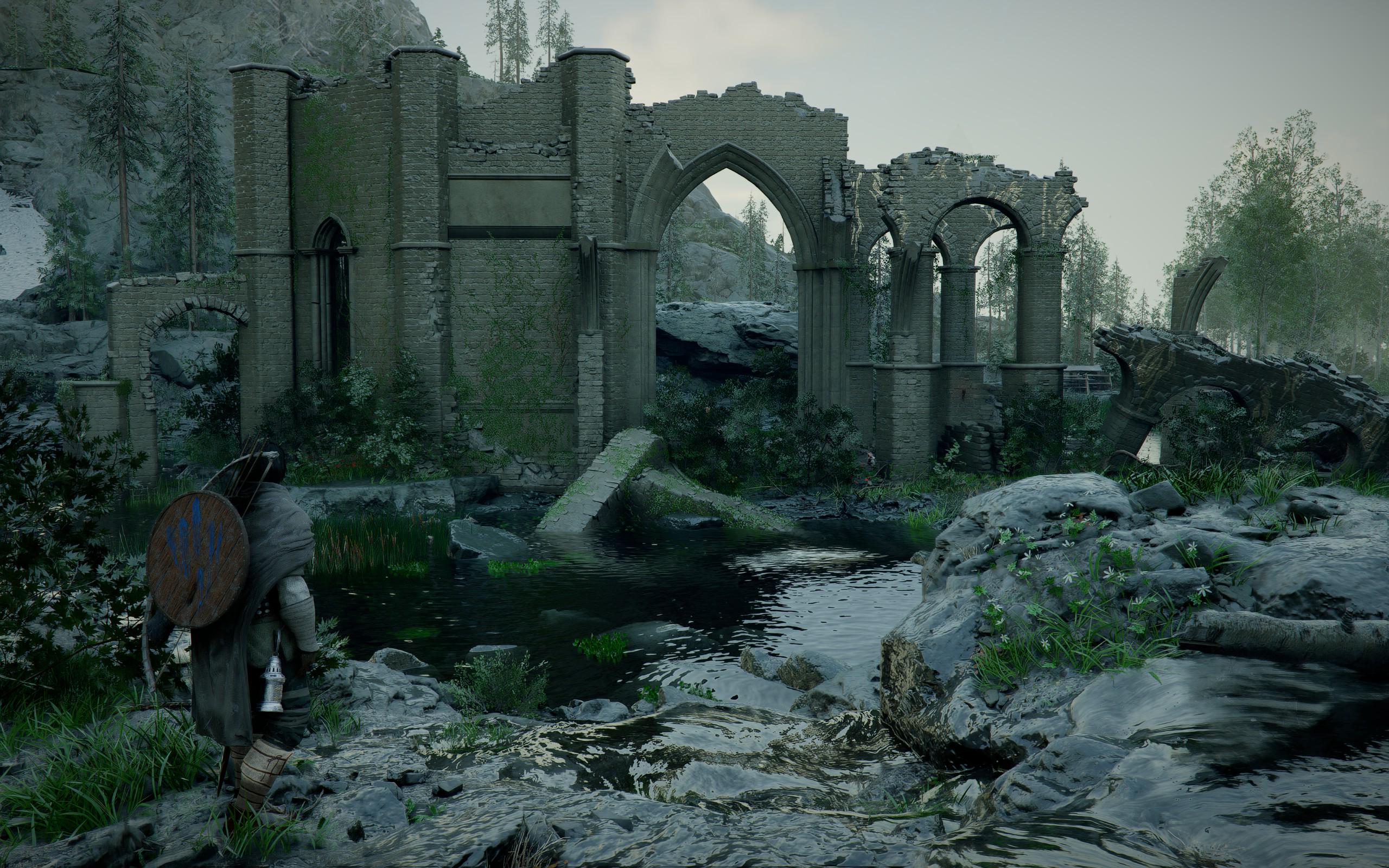 2560x1600 This reminds me Osgiliath from the Lord of the Rings