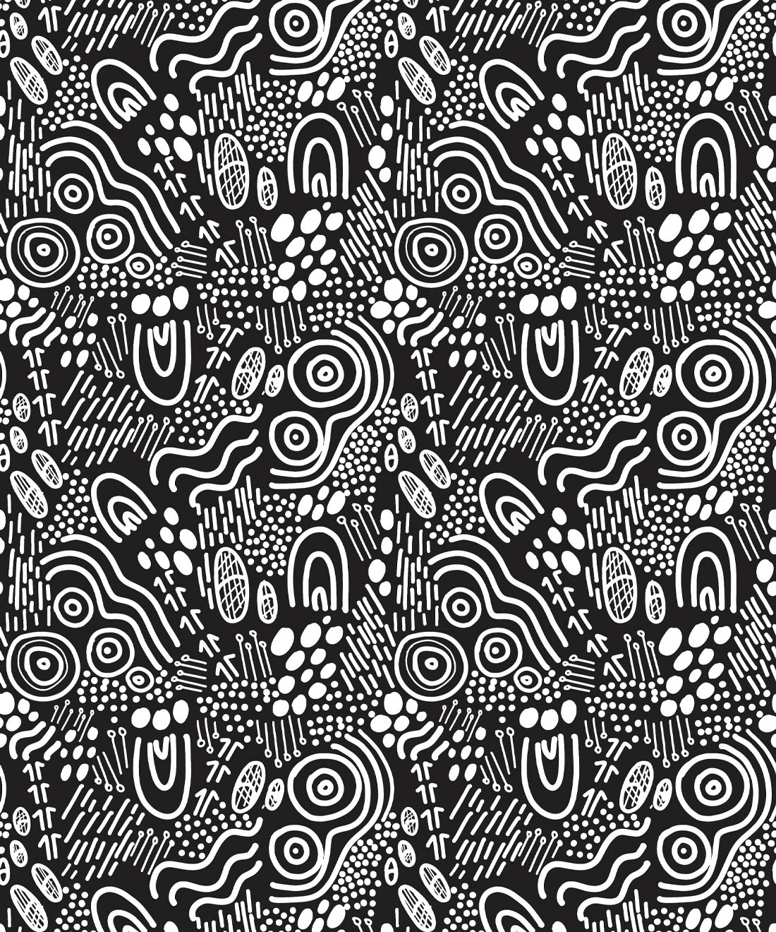 1100x1320 Landscapes Wallpaper / Black White / Double Roll