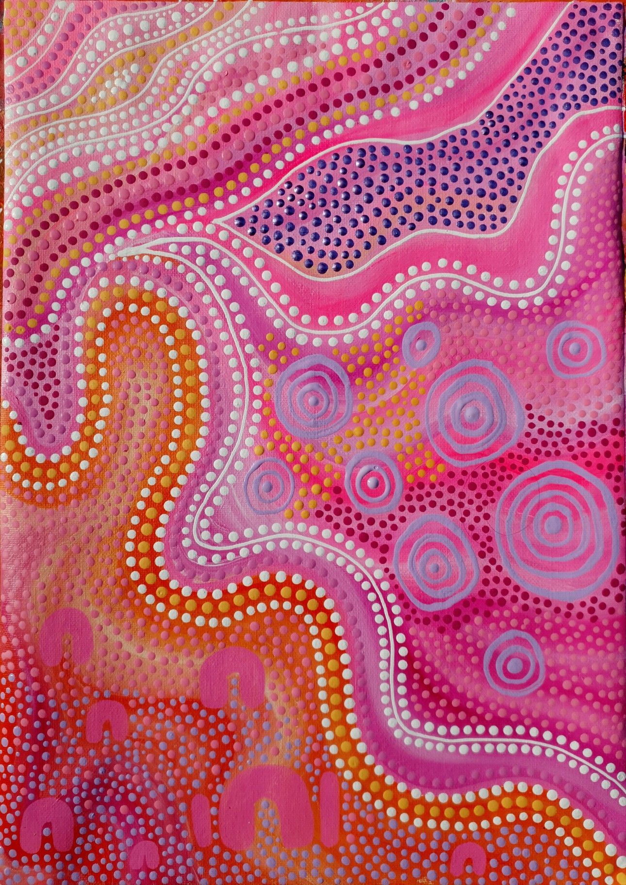 1290x1825 Journey On Country Original Aboriginal Painting