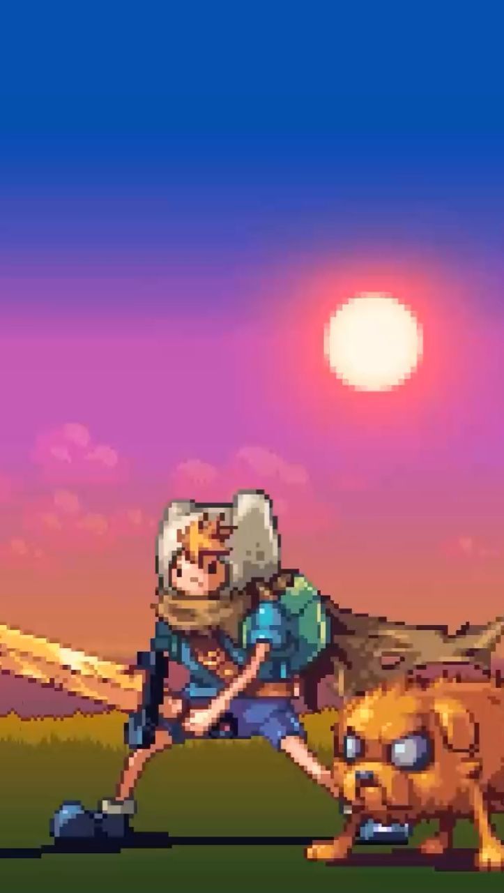 723x1280 Adventure Time Pixel Art Live Wallpaper