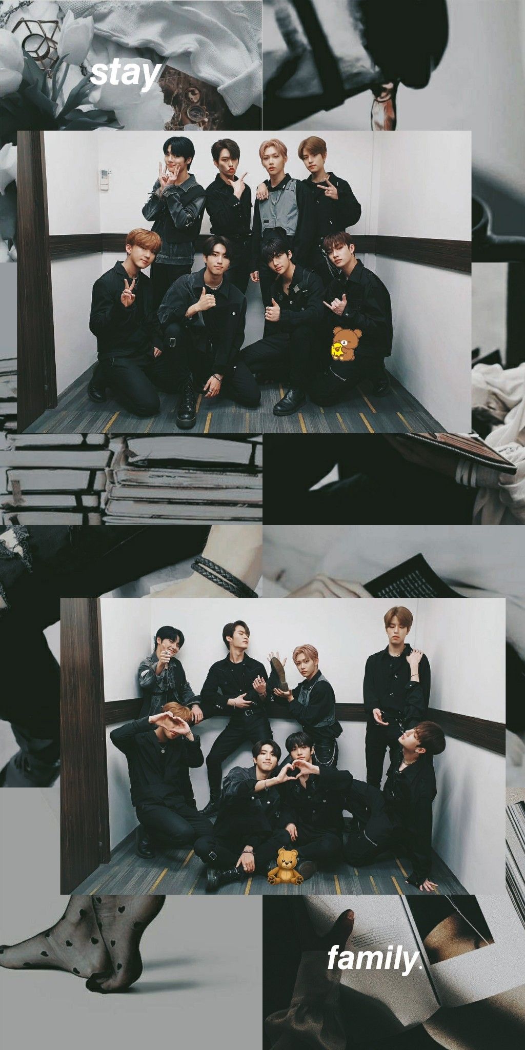 1024x2048 Stray Kids And BTS Wallpaper