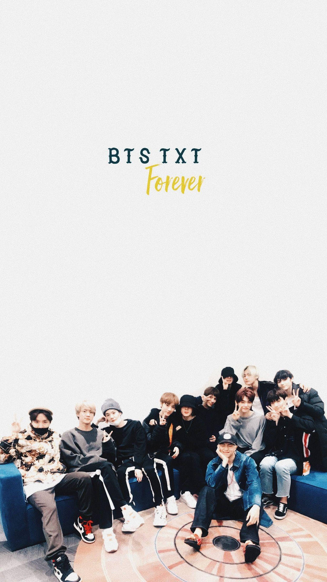 1080x1920 Bts And Txt Family Wallpaper
