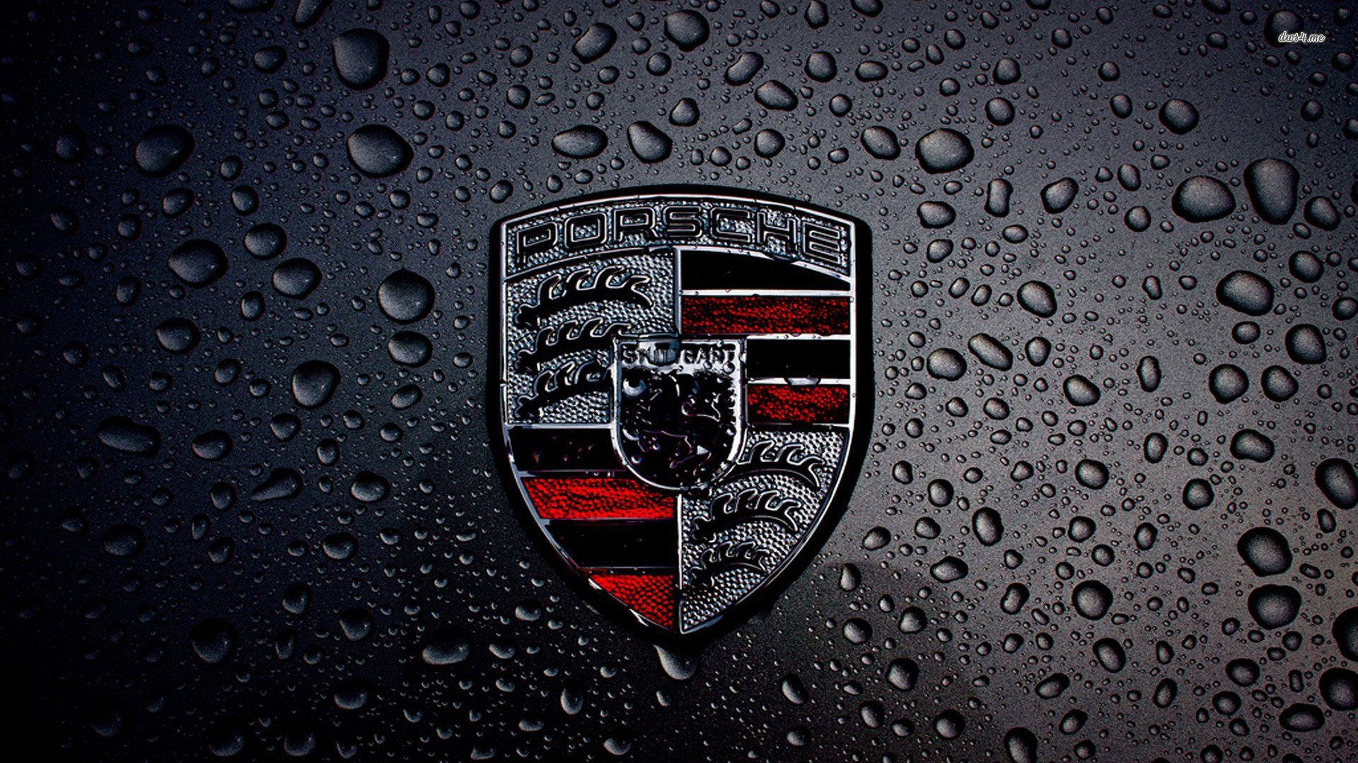 1920x1080 HD Porsche Emblem: Iconic Vehicle Detail in Focusx1080