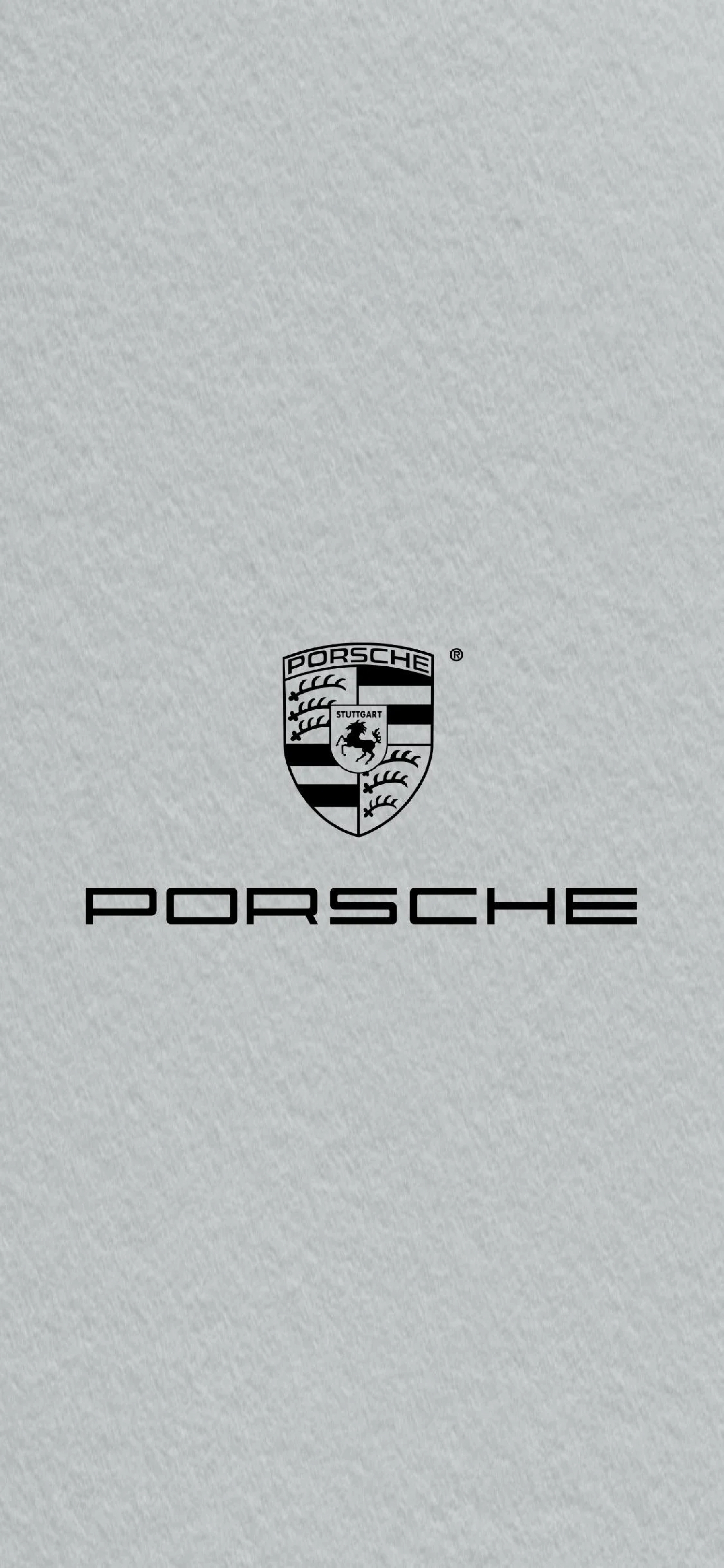 1800x3897 Porsche Logo Paper Texture Black And White
