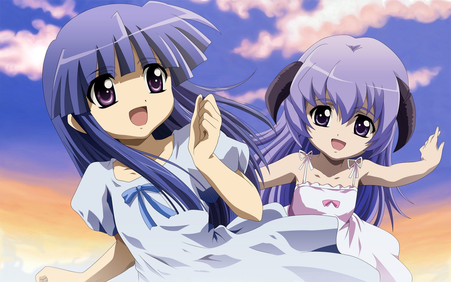 1920x1200 Furude Rika & Hanyū HD Wallpaper from Higurashi When They Cryx1200