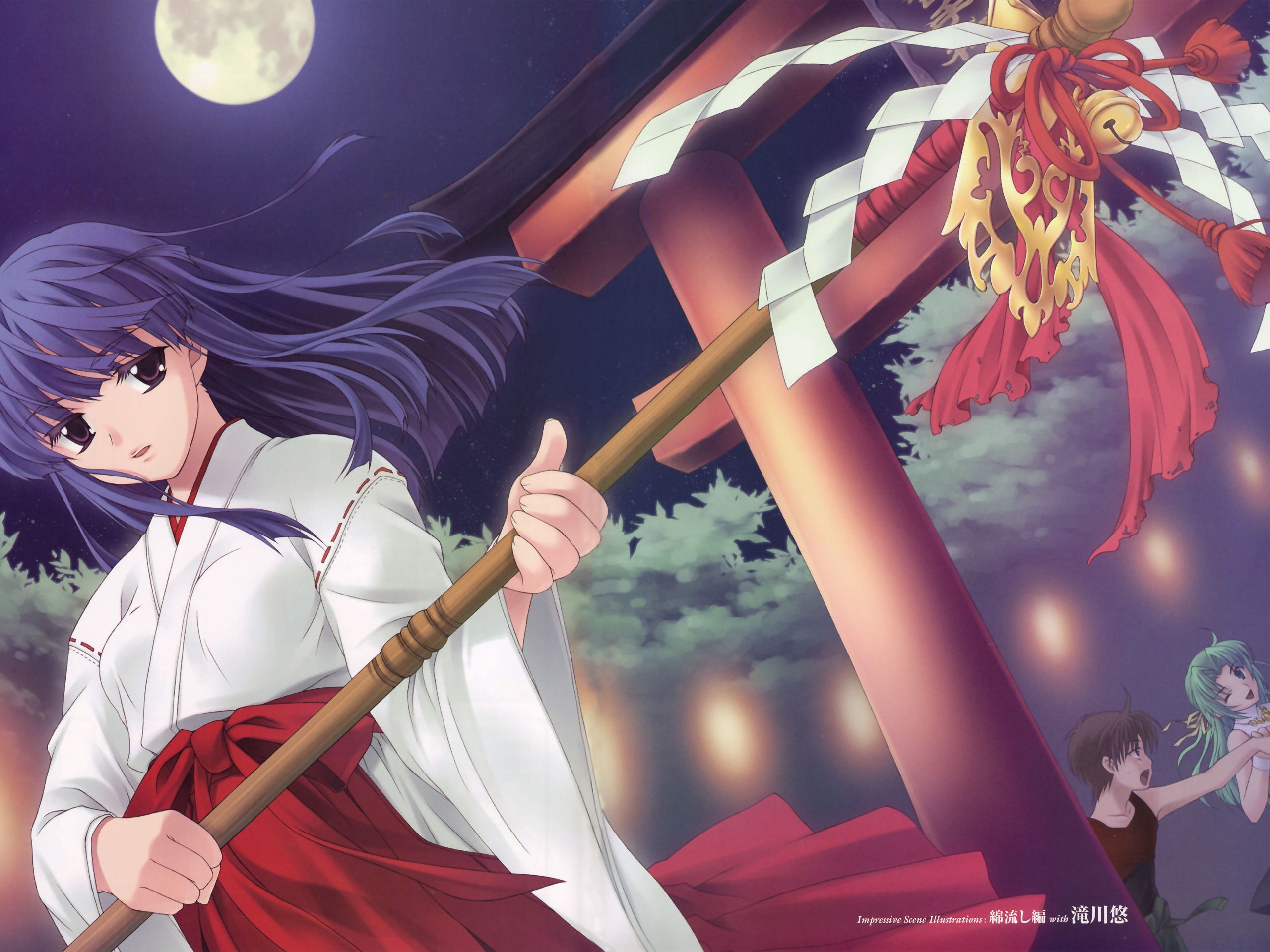 2560x1920 Desktop wallpaper: Anime, When They Cry, Furude Rika, Maebara Keichi, Maebara Keiichi, Shrine Maiden, Sonozaki Shion 4K free download for PC. 708527