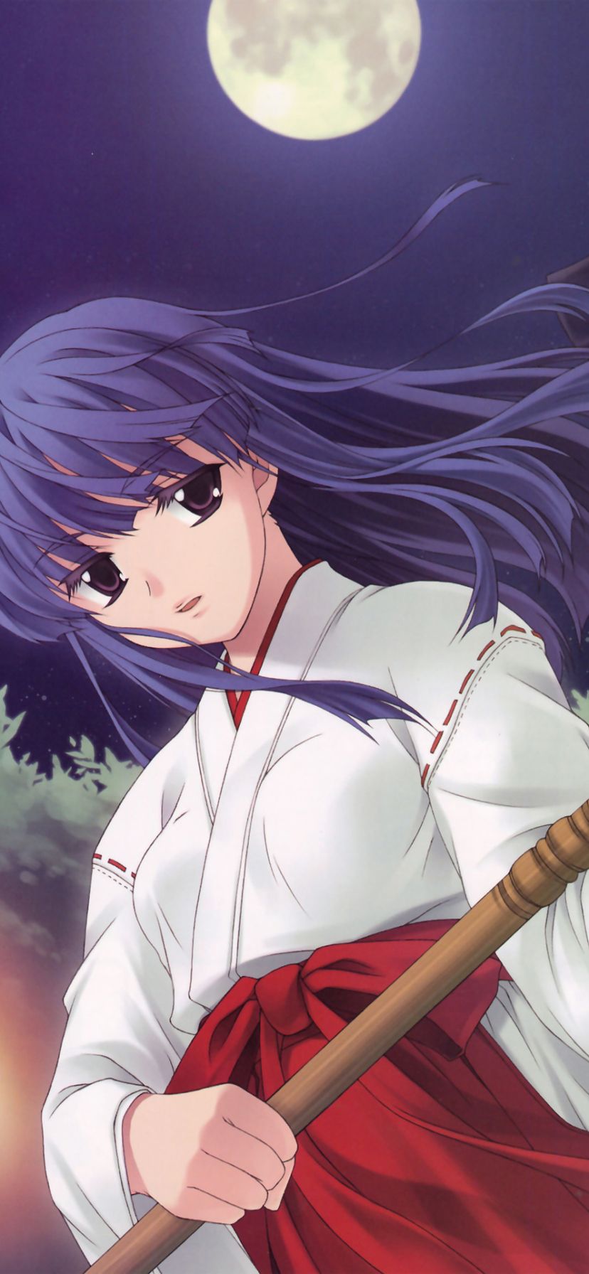 828x1792 Phone wallpaper: Anime, When They Cry, Furude Rika, Shrine Maiden 1399622