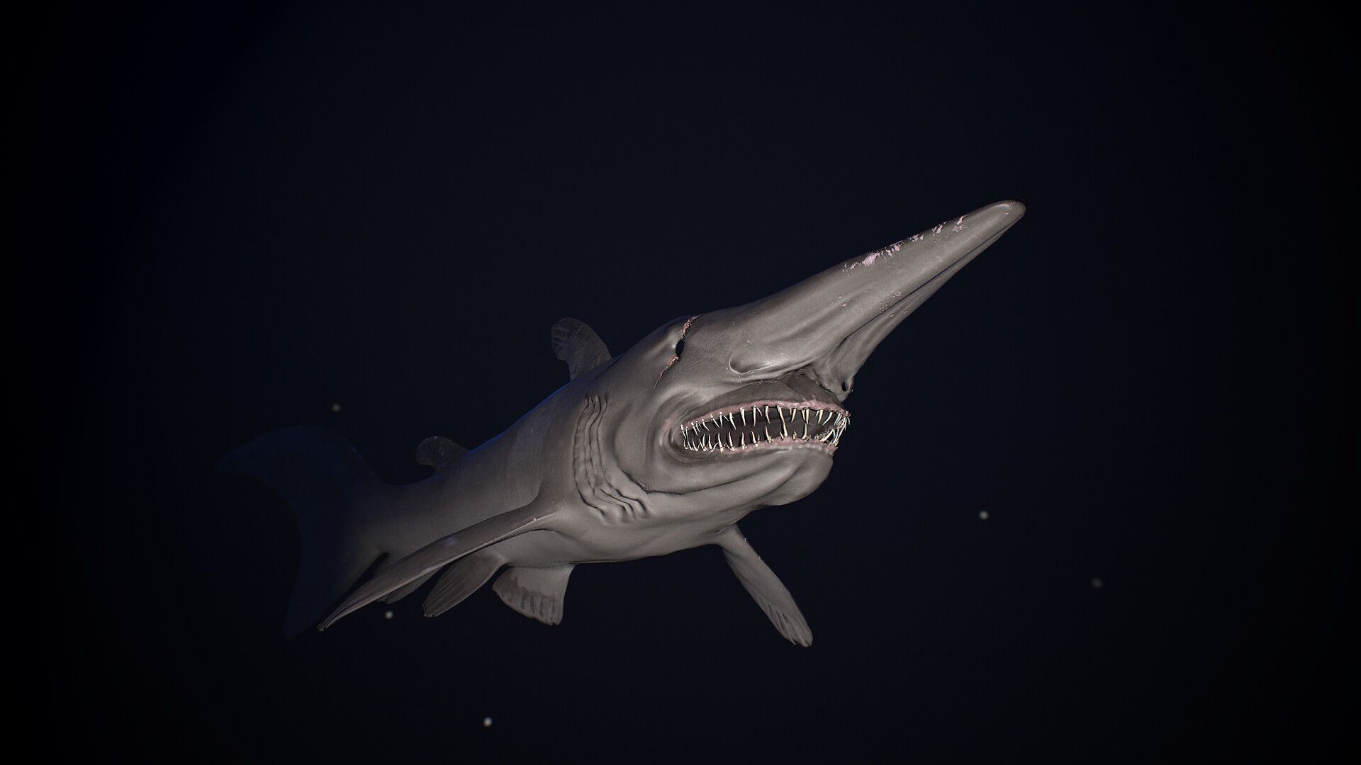 1920x1080 Goblin Shark Wallpaper