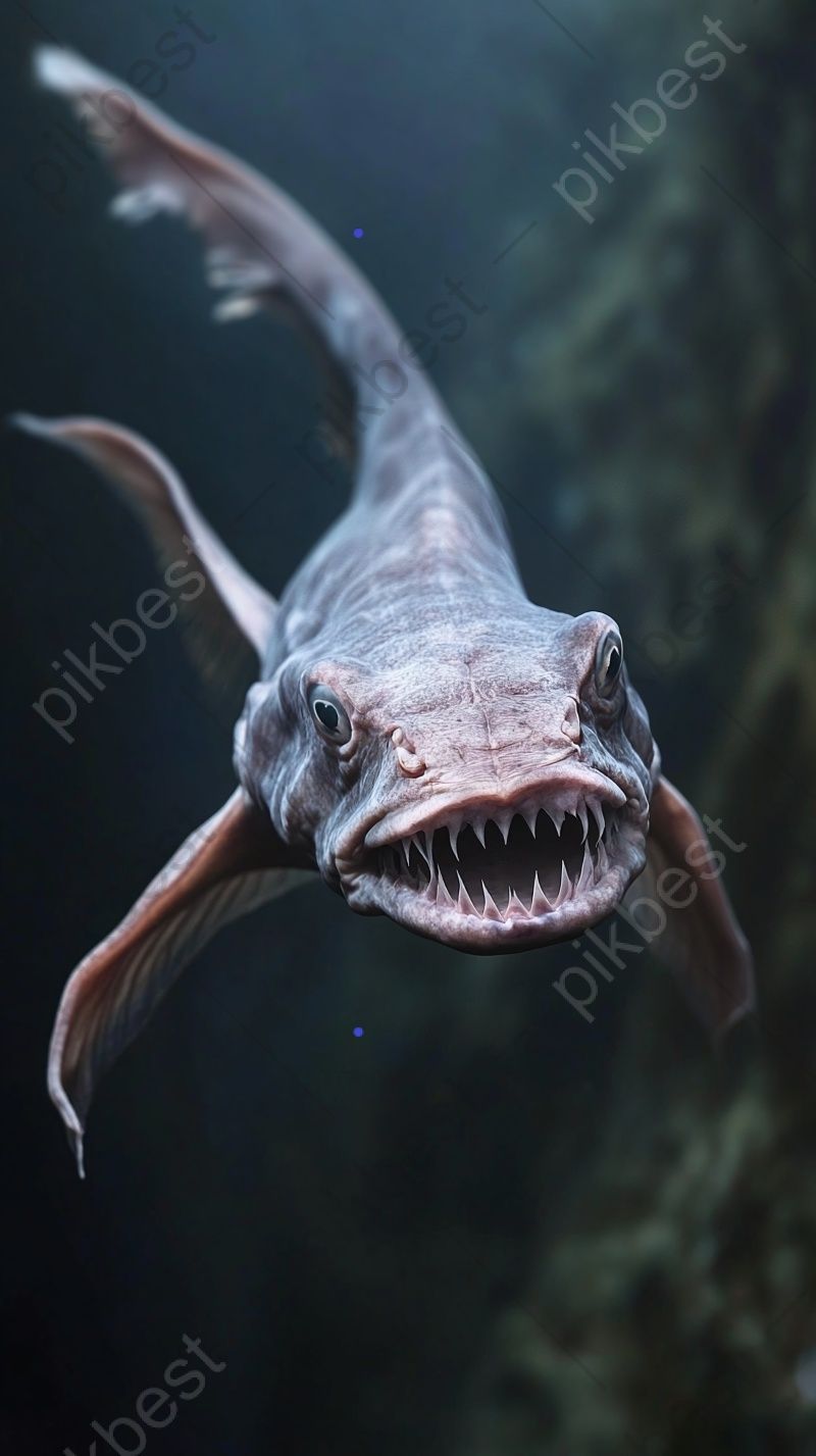 800x1427 A Rare Goblin Shark Wallpaper For Smartphone Background. JPG Free Download