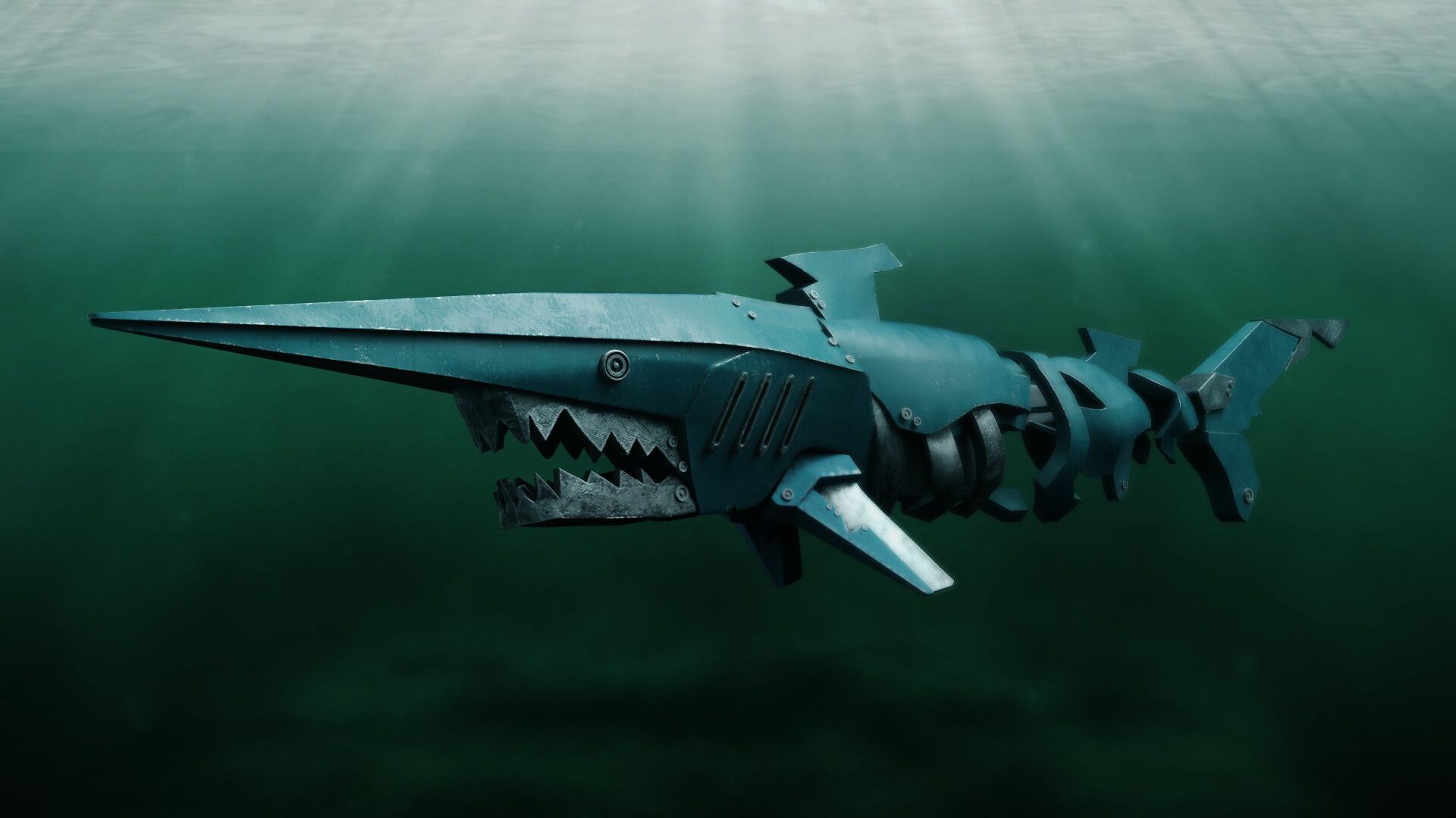 1920x1080 Mechanical Goblin Shark
