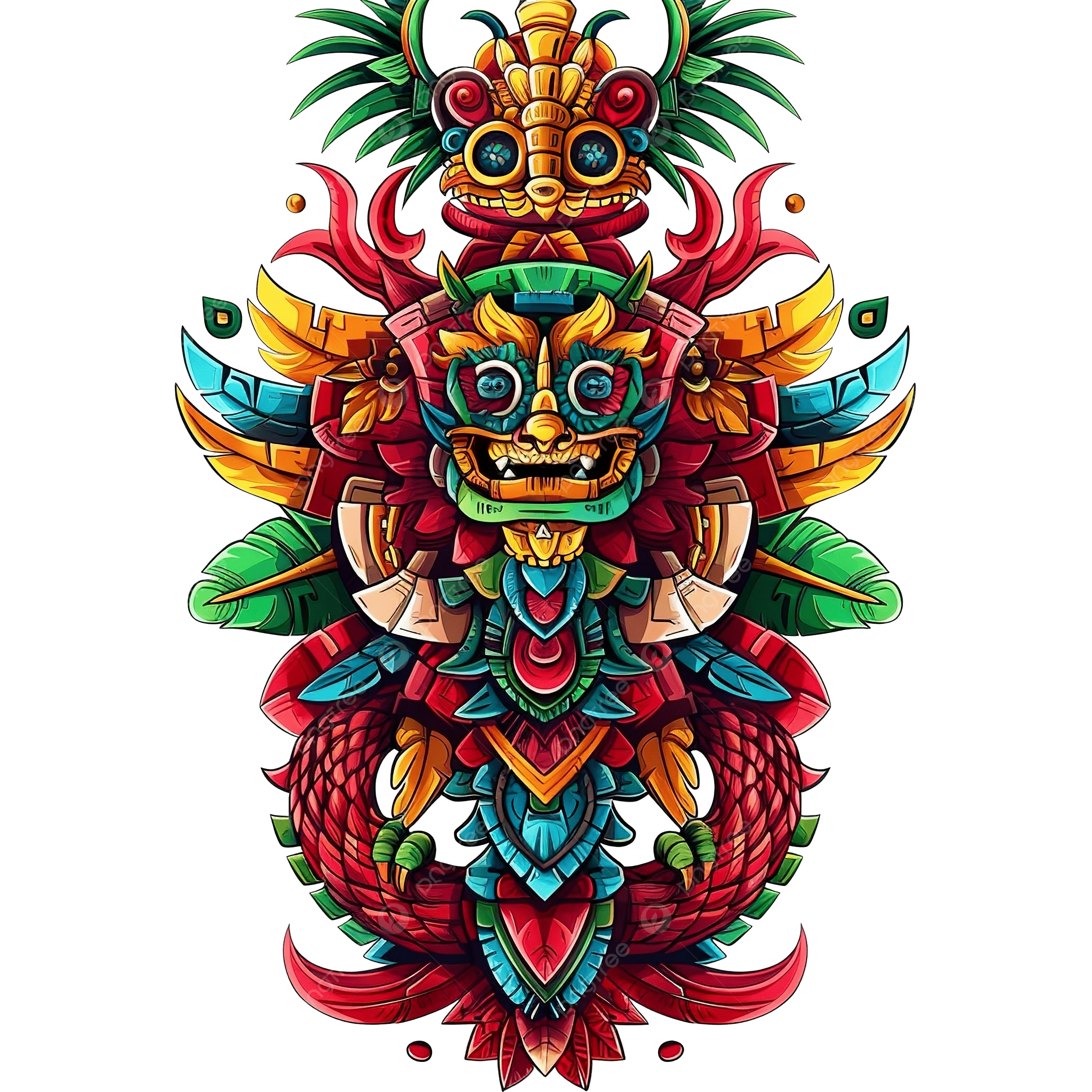 2500x2500 Quetzalcoatl Mexican God Aztec Graphic, Dragon, Mexican, Aztec PNG Transparent Image and Clipart for Free Download